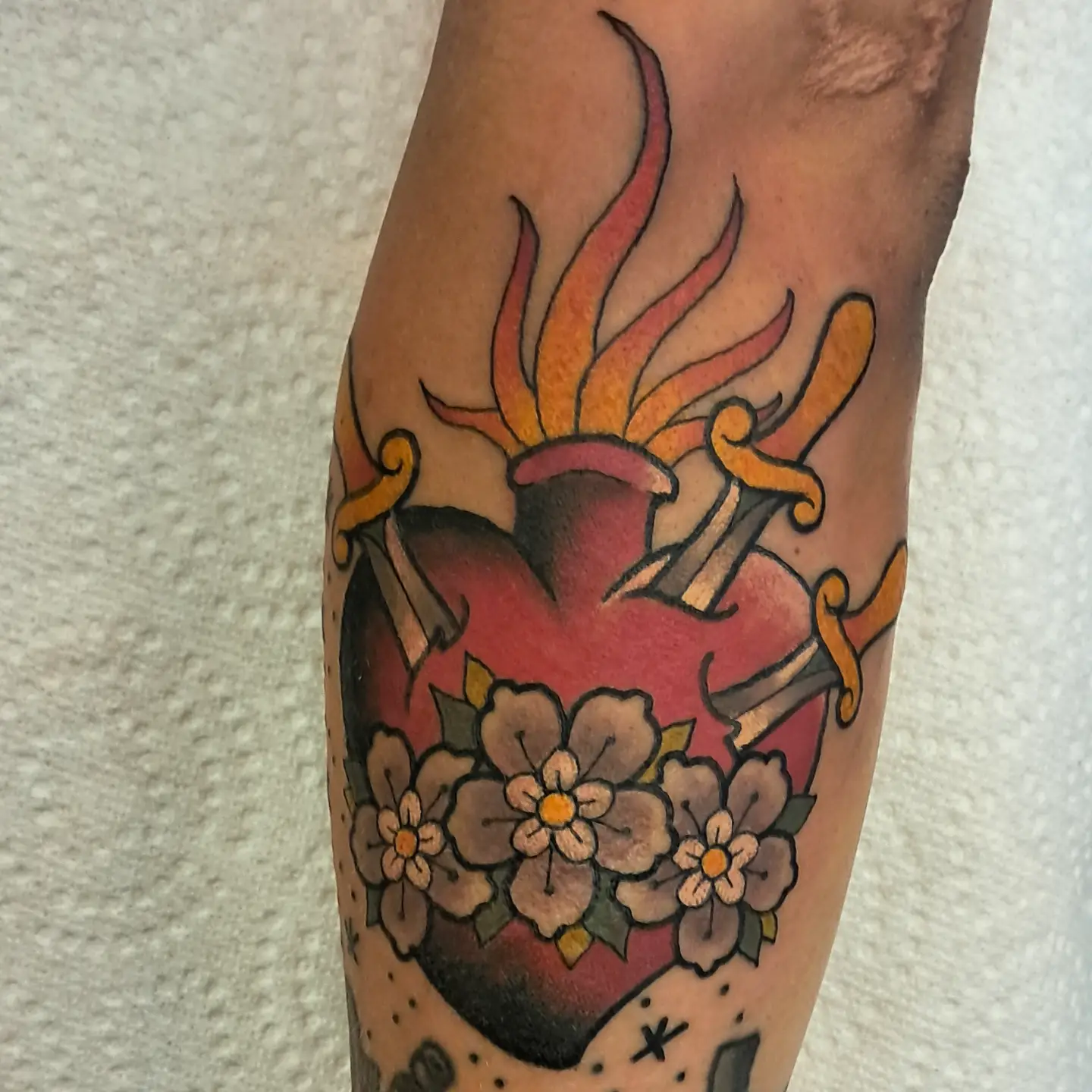 Tattoo by @mucks.tattoos โ american_traditional, dotwork