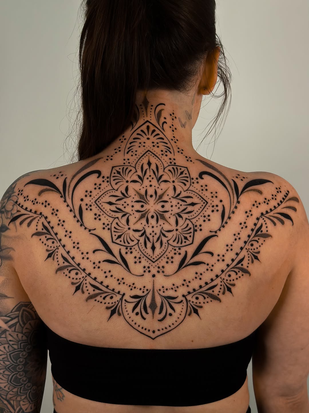 Tattoo by @devxruiz — ornamental, dotwork