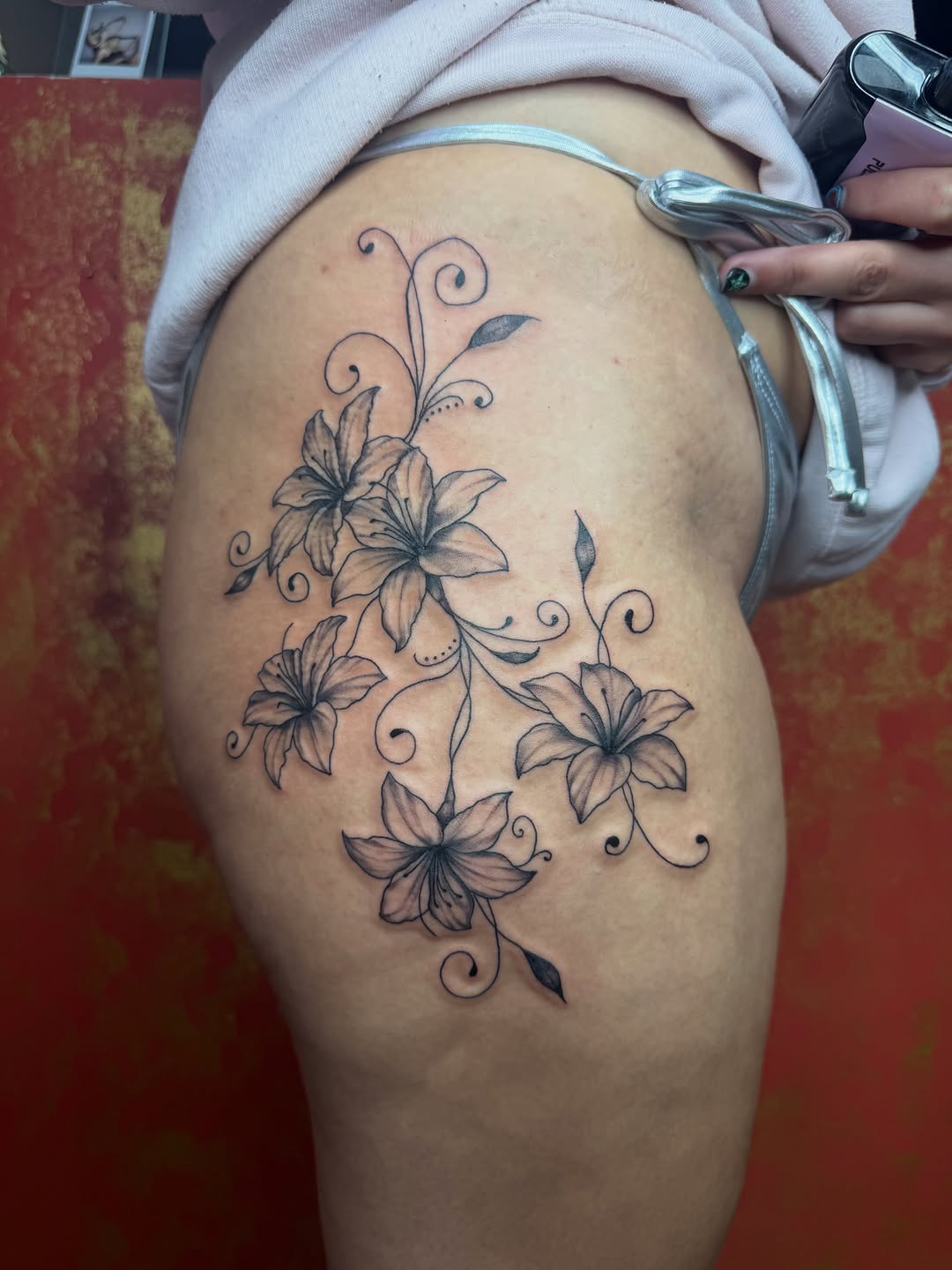 Tattoo by @inkbymercury — fine_line, black_and_grey