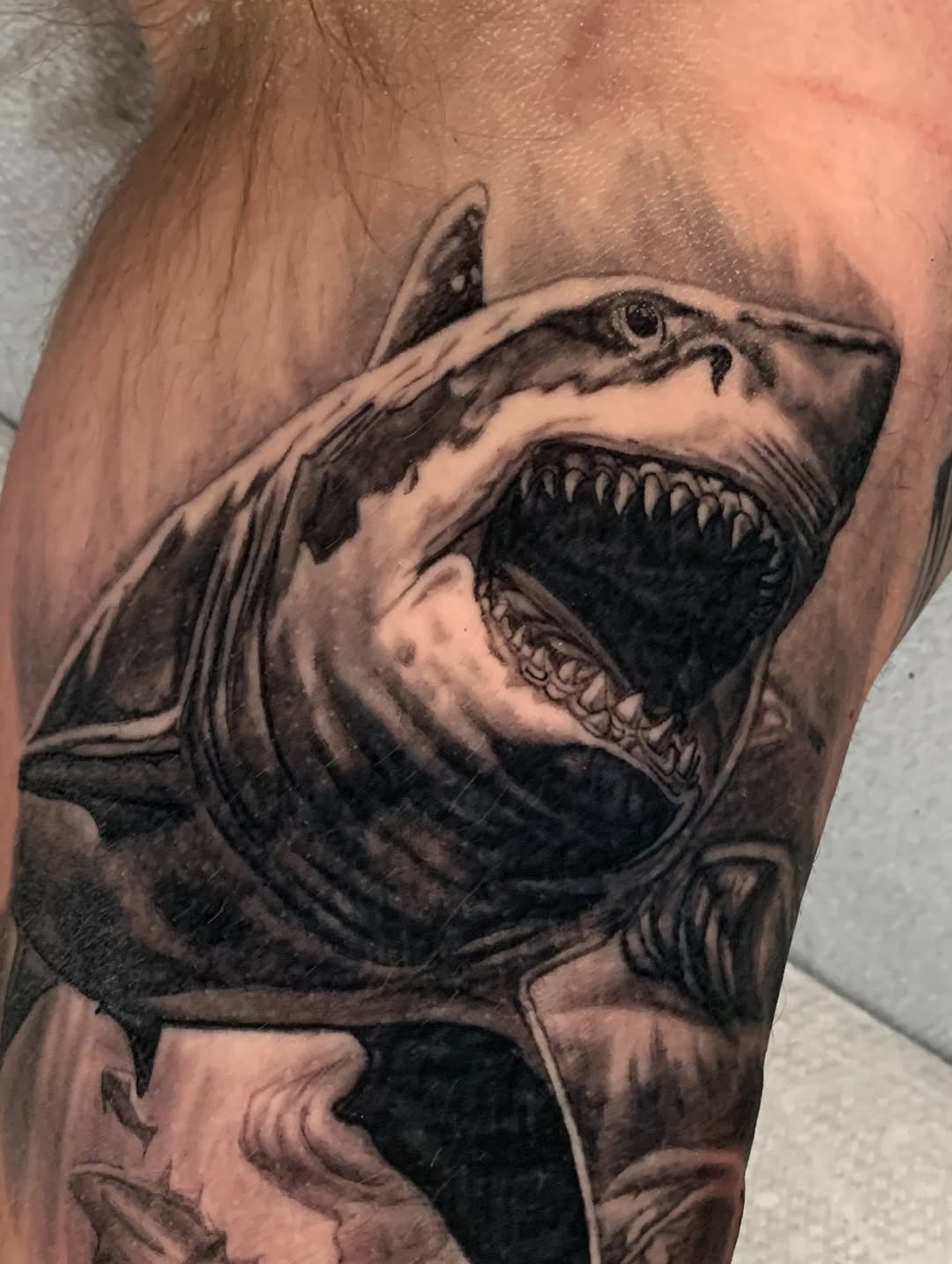 Tattoo by @jimboslicetat2 — realism, black_and_grey