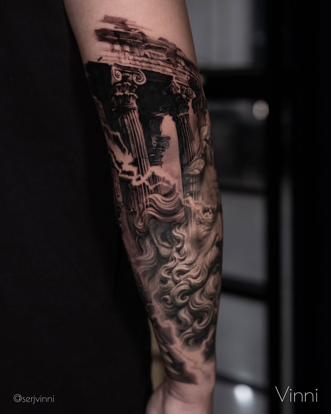 Tattoo by @serjvinni — black_and_grey, realism