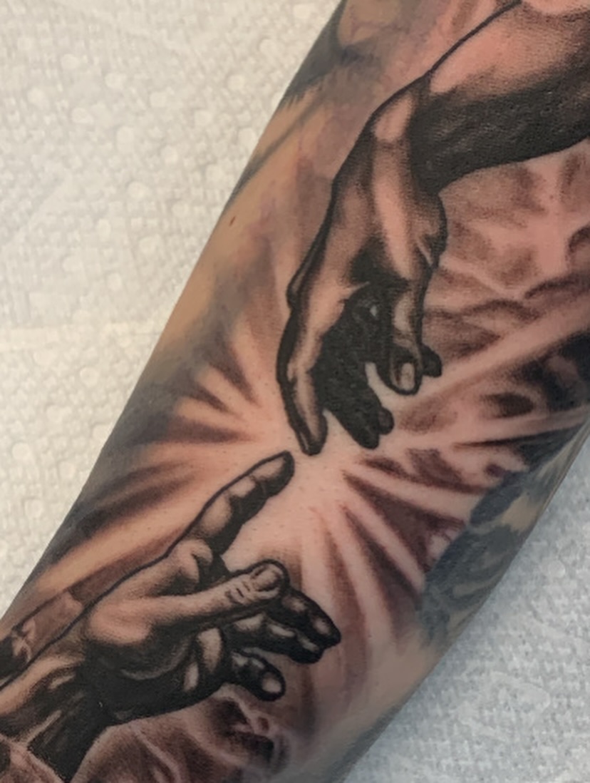 Tattoo by @jimboslicetat2 — realism, black_and_grey