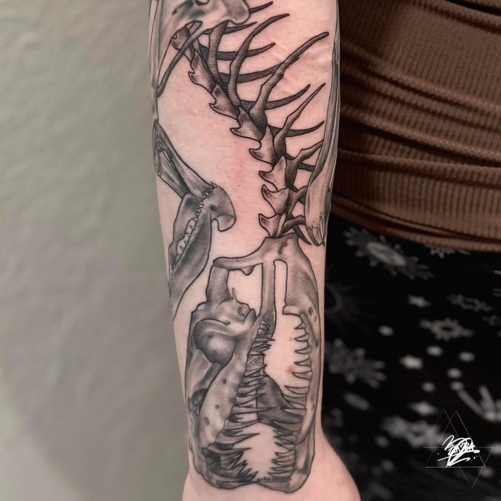 Tattoo by @zhoradevi — black_and_grey, realism