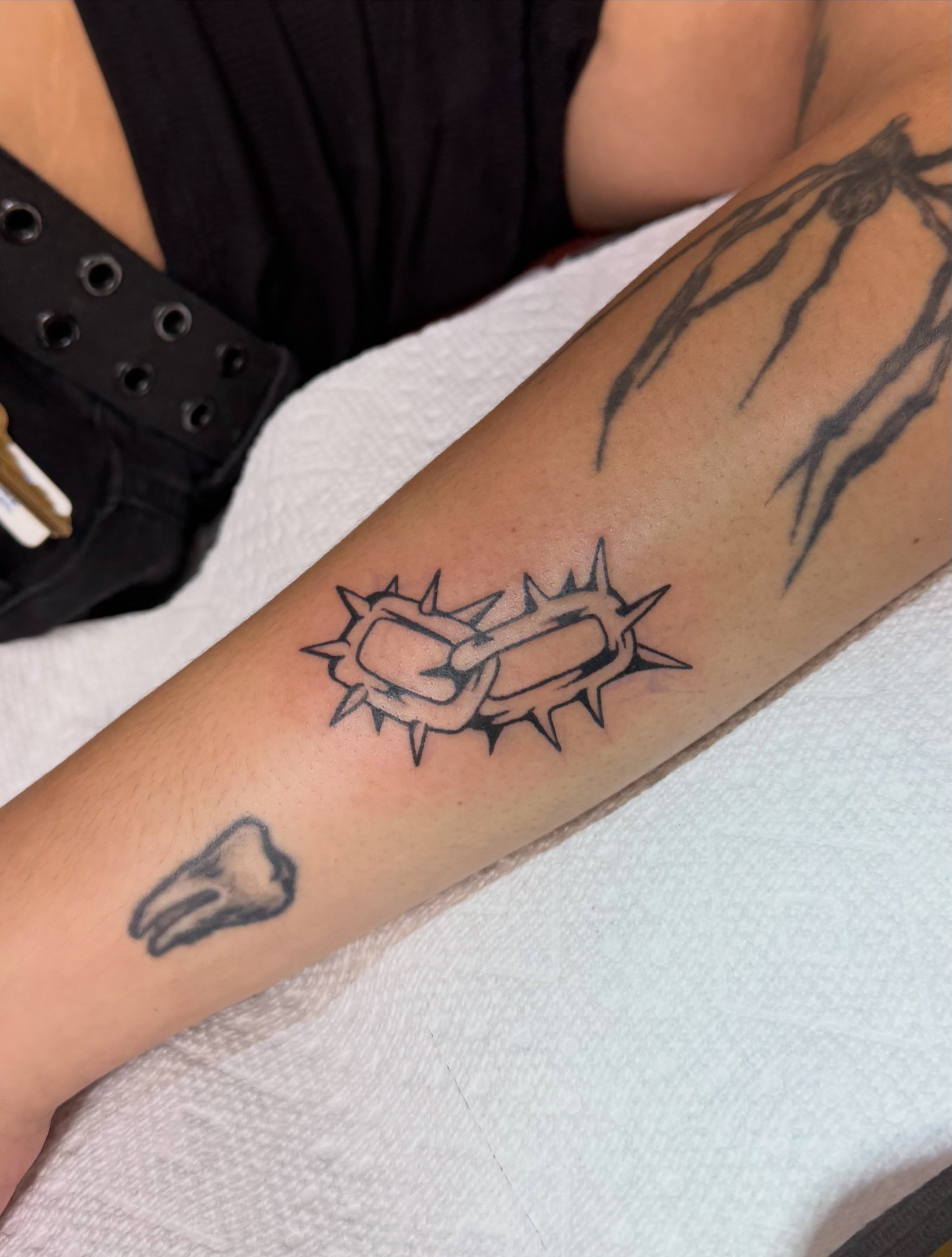 Tattoo by @erica_tats — black_and_grey