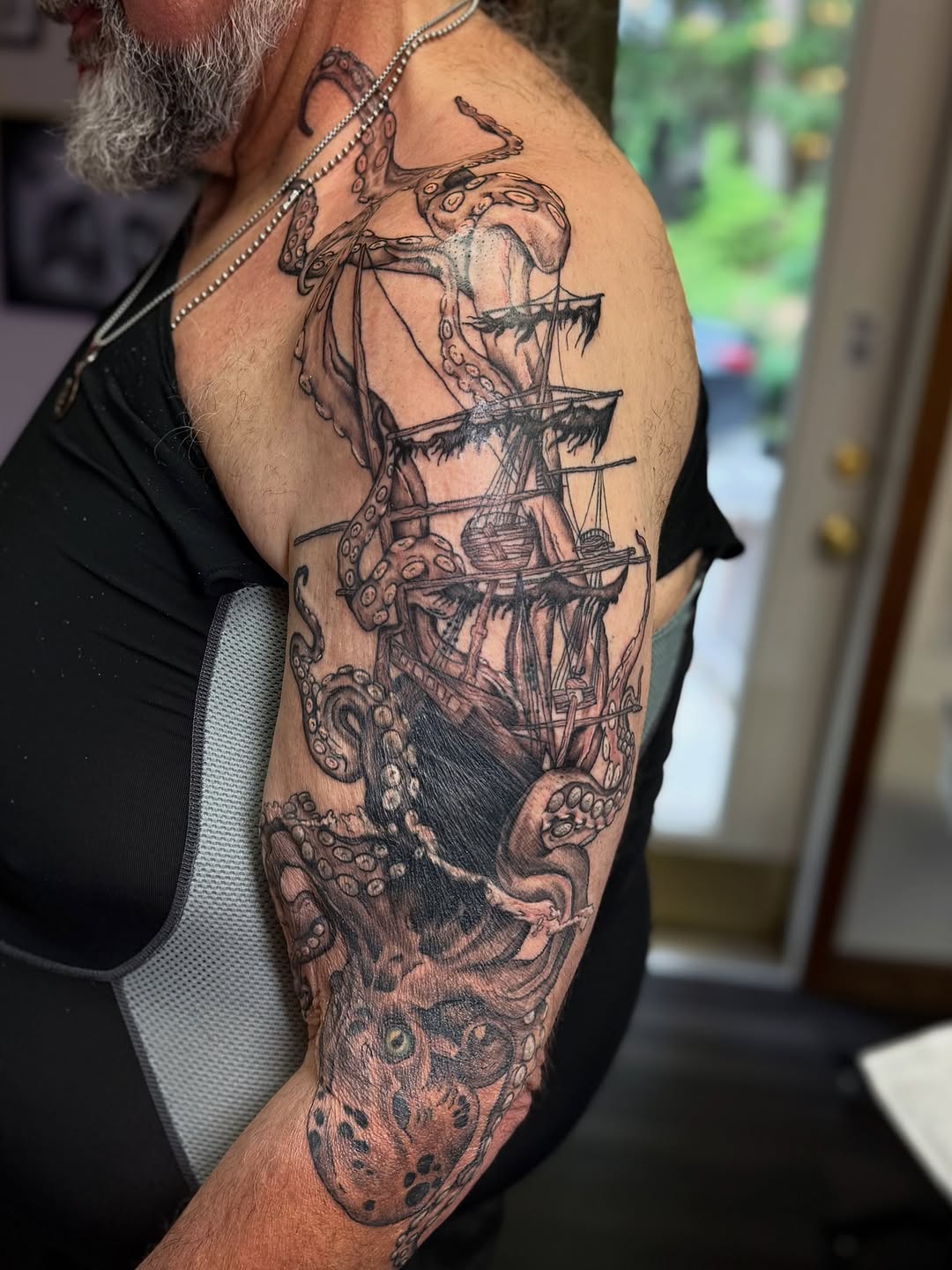 Tattoo by @coreychav.tattoos β realism, black_and_grey