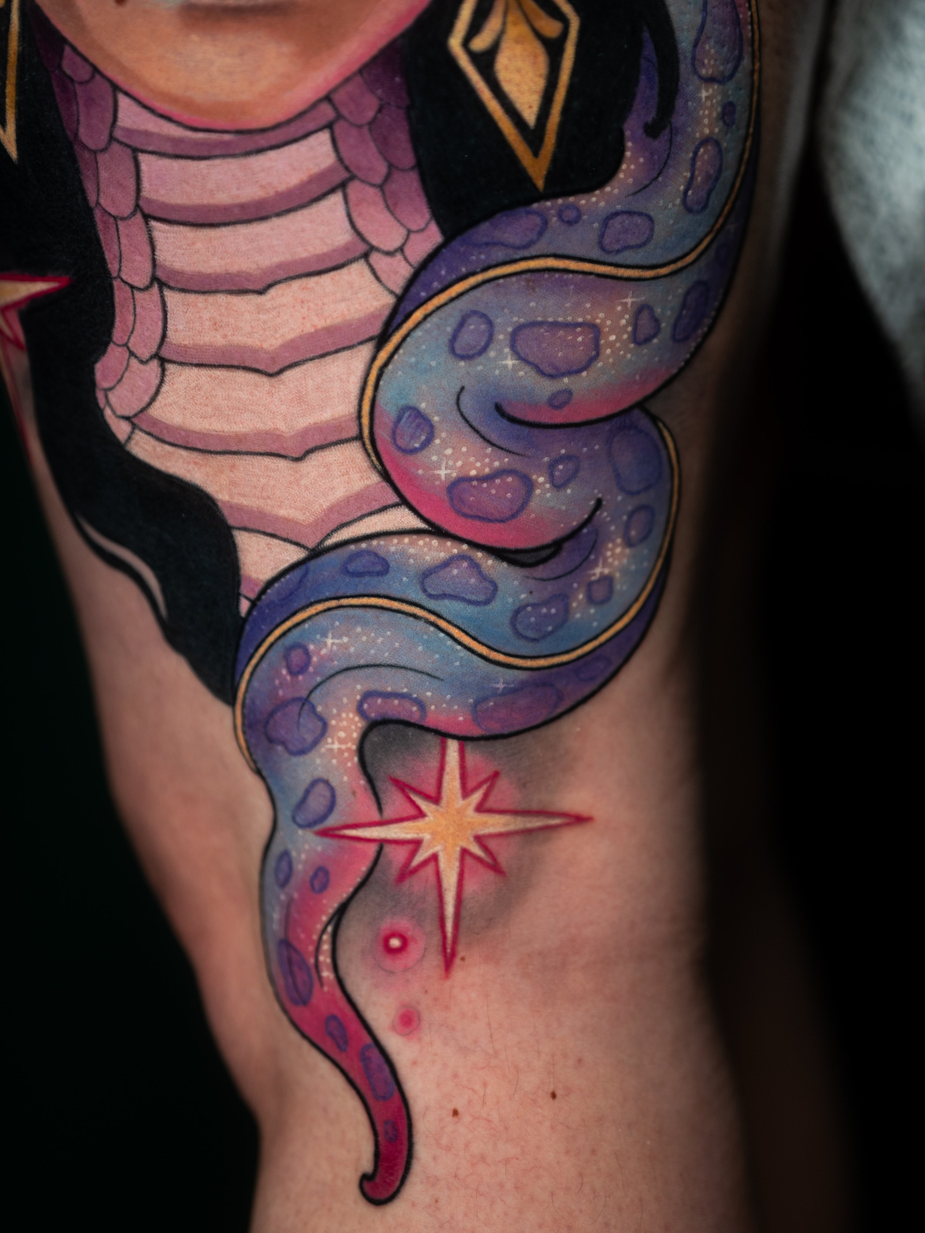 Tattoo work at Hocus Poke-Us Tattoo Convention 2026
