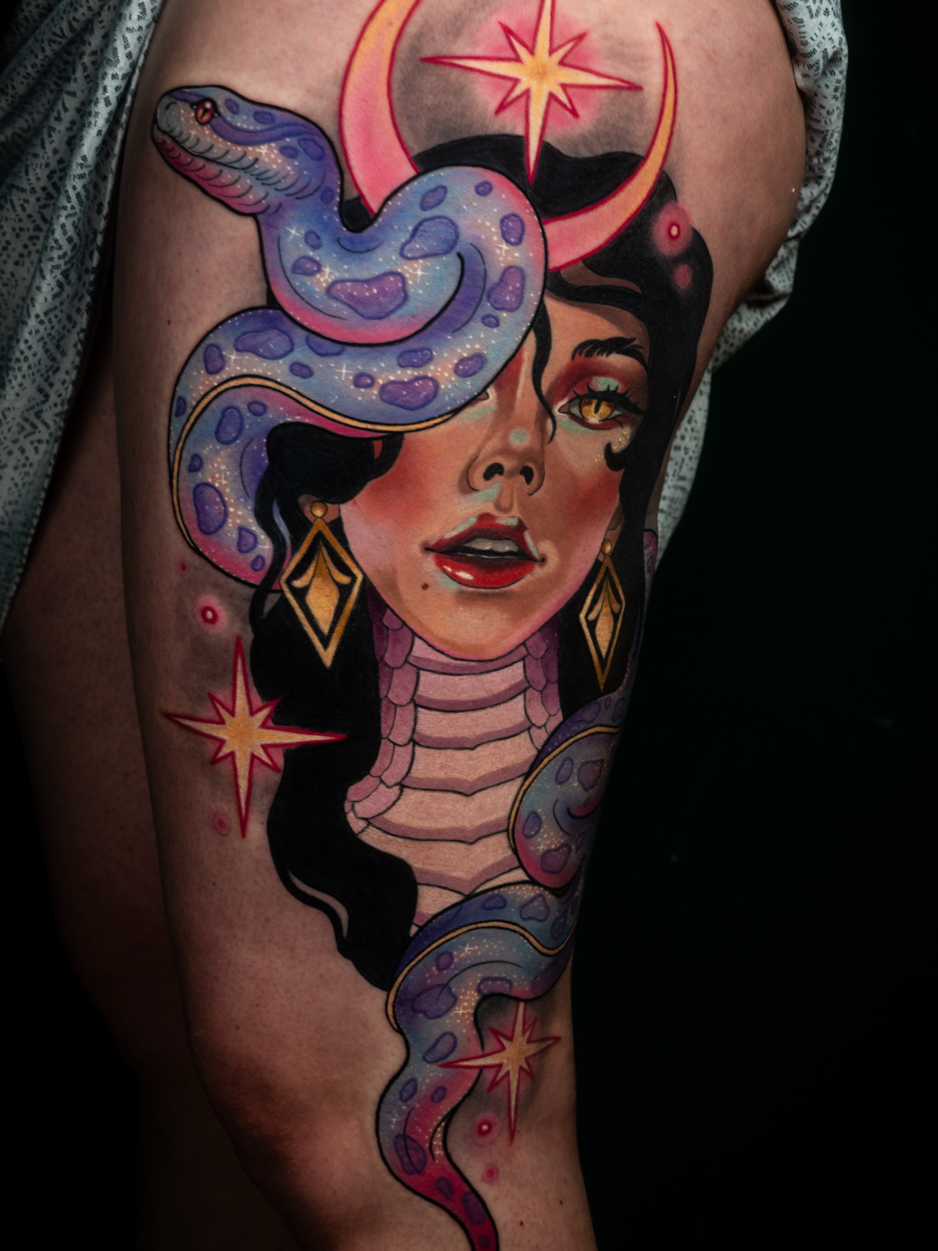 Tattoo work at Hocus Poke-Us Tattoo Convention 2026