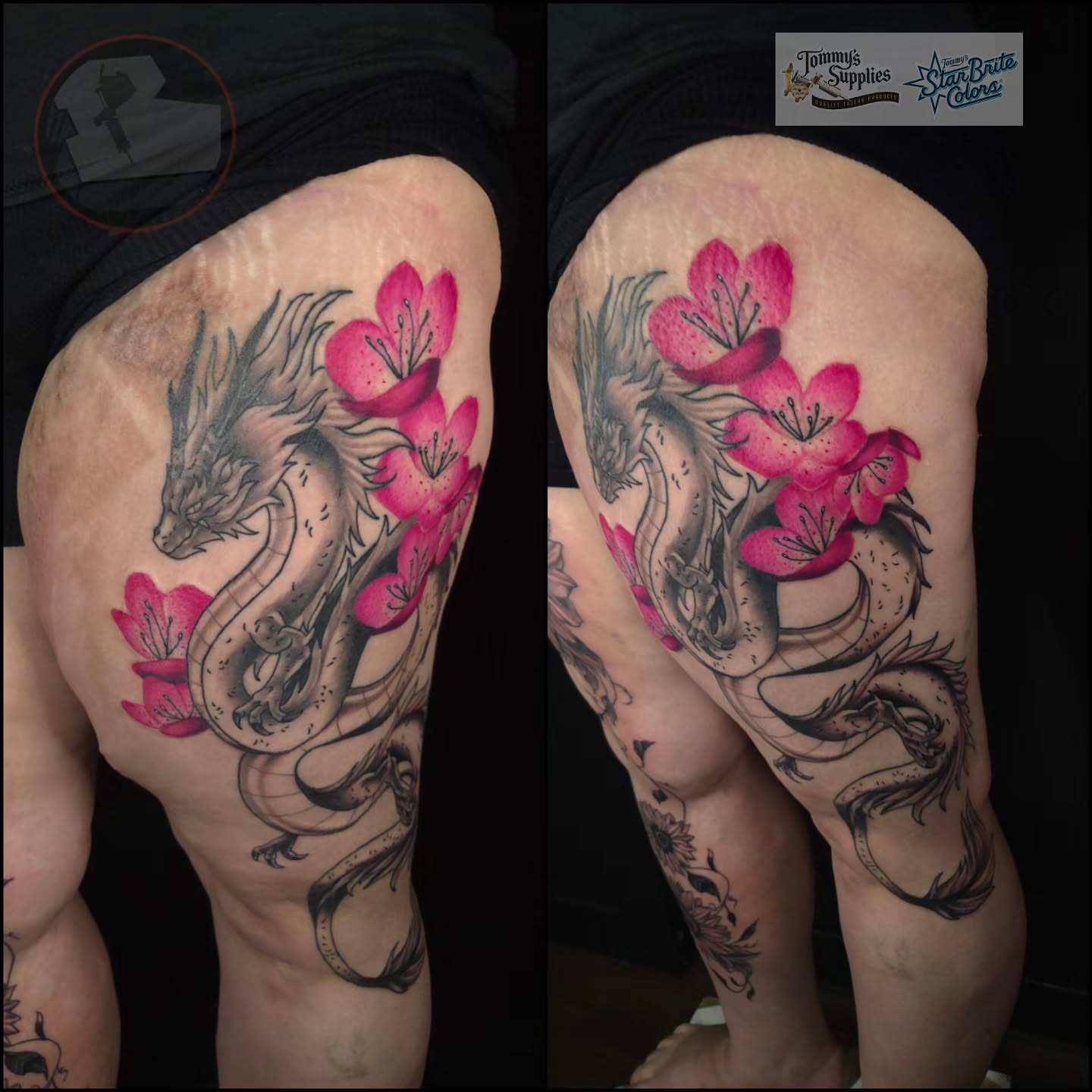 Tattoo by @buktat2 — japanese_irezumi, dotwork