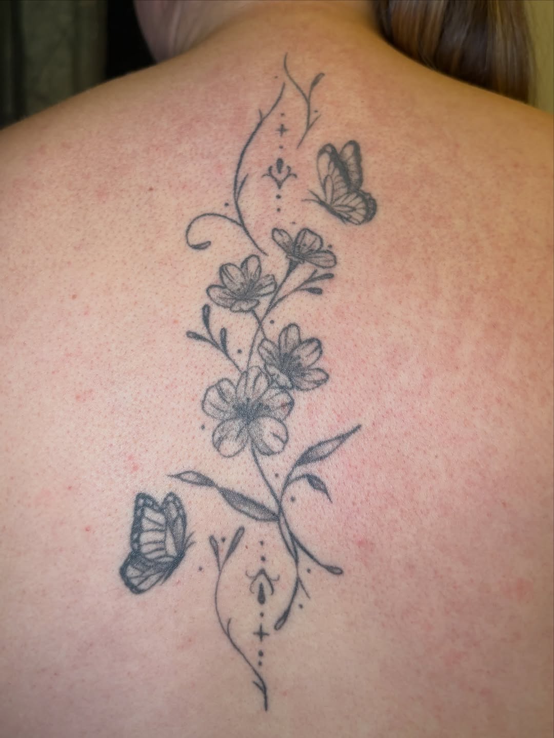 Tattoo by @alainabrooktats — fine_line, black_and_grey