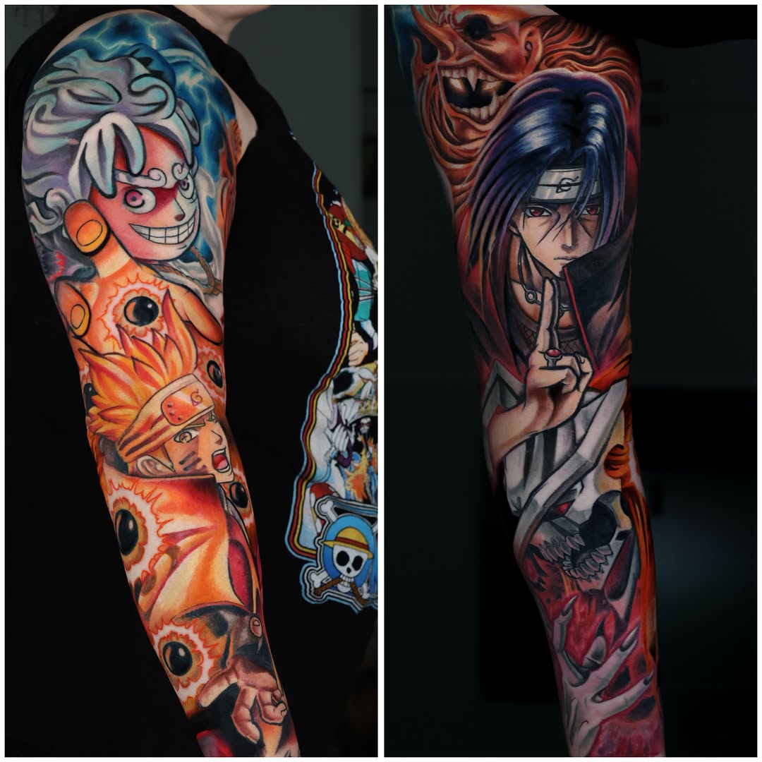 Tattoo by @xcalibertattoo — anime, realism