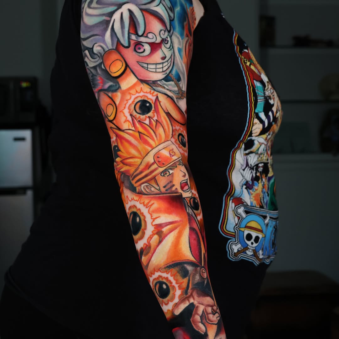 Tattoo by @xcalibertattoo — anime, new_school