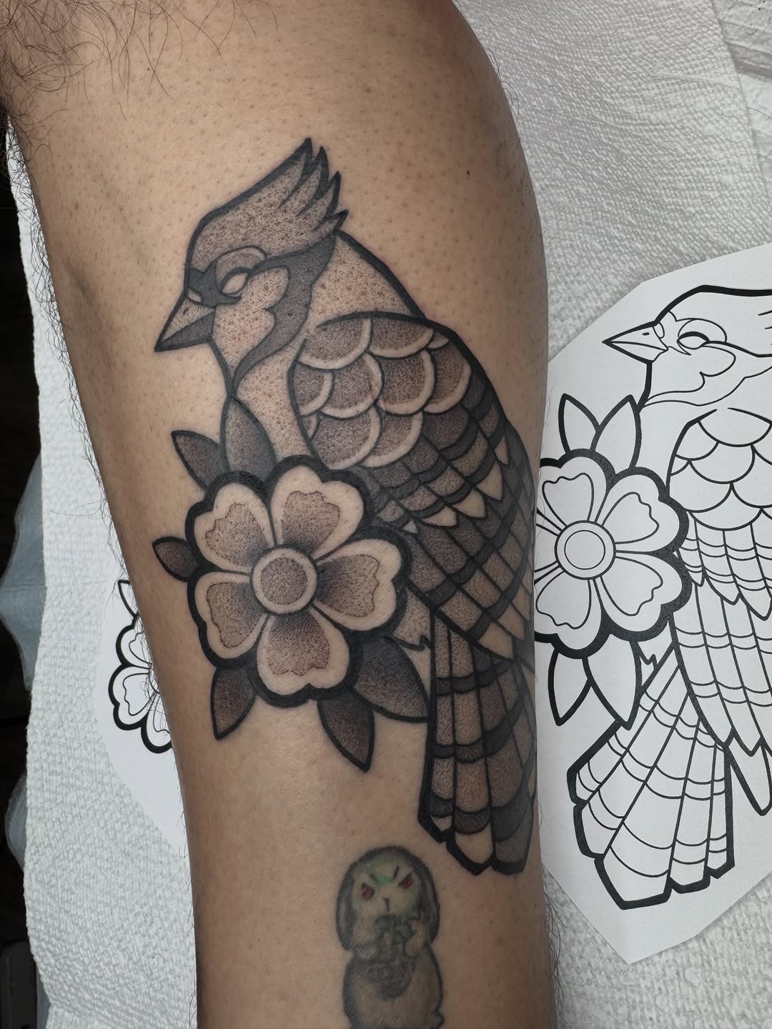 Tattoo by @donniebydesign — american_traditional, black_and_grey
