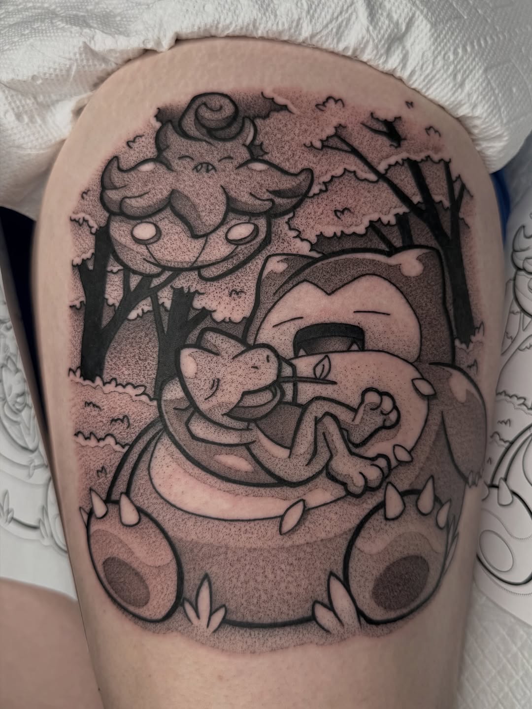 Tattoo by @donniebydesign — new_school, dotwork