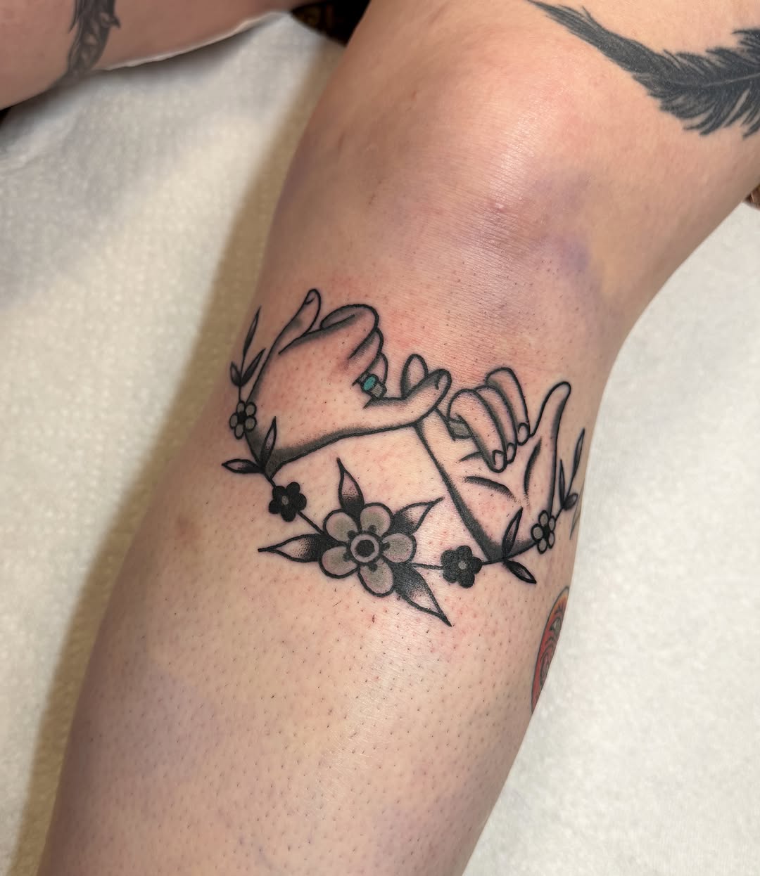 Tattoo by @hannaheddytattoo — fine_line, black_and_grey