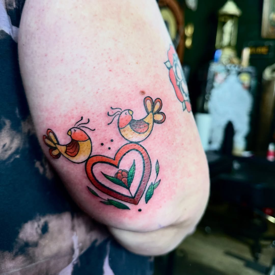Tattoo by @back_alley_emily — dotwork