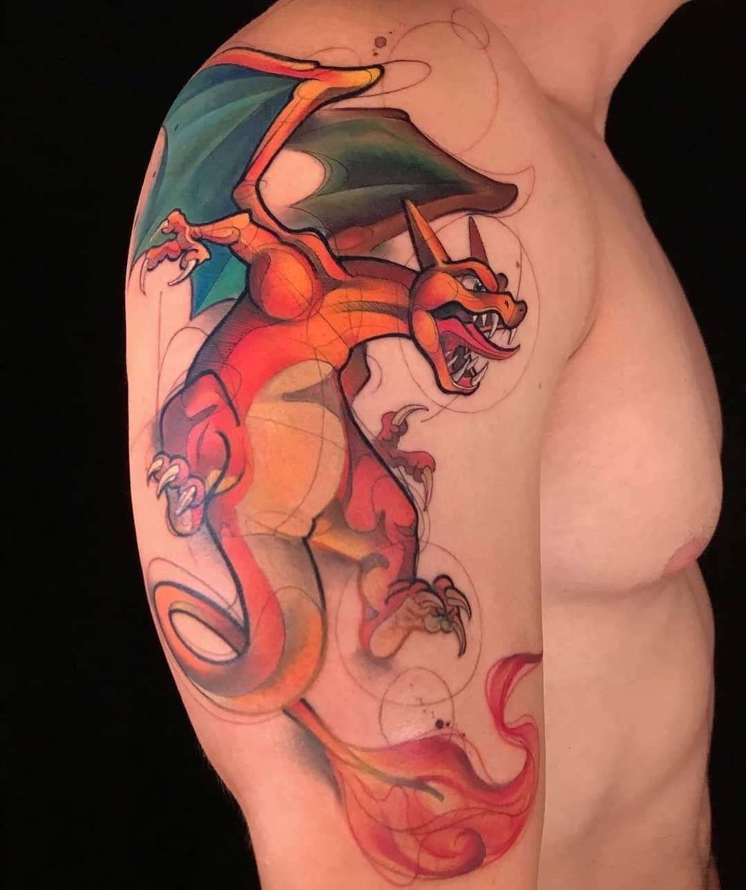 Tattoo by @thejorell — new_school, anime