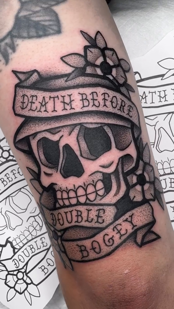 Tattoo by @donniebydesign — american_traditional, black_and_grey