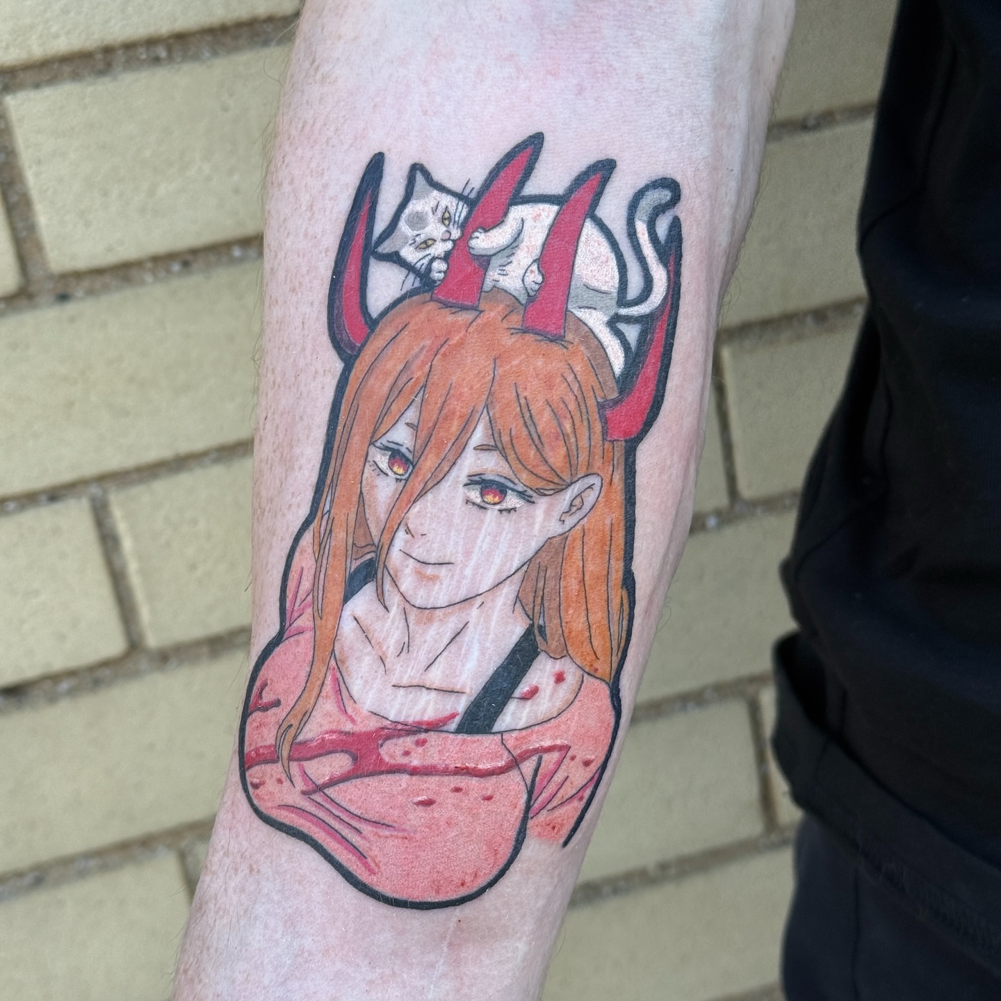 Tattoo by @mo.mo.tattoos — anime, dotwork