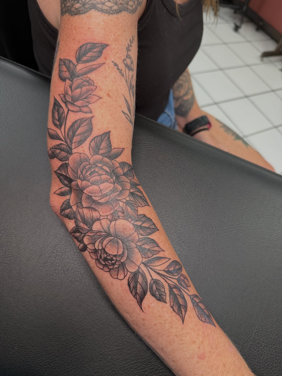 Tattoo by @beccadoodletattoos — black_and_grey, realism