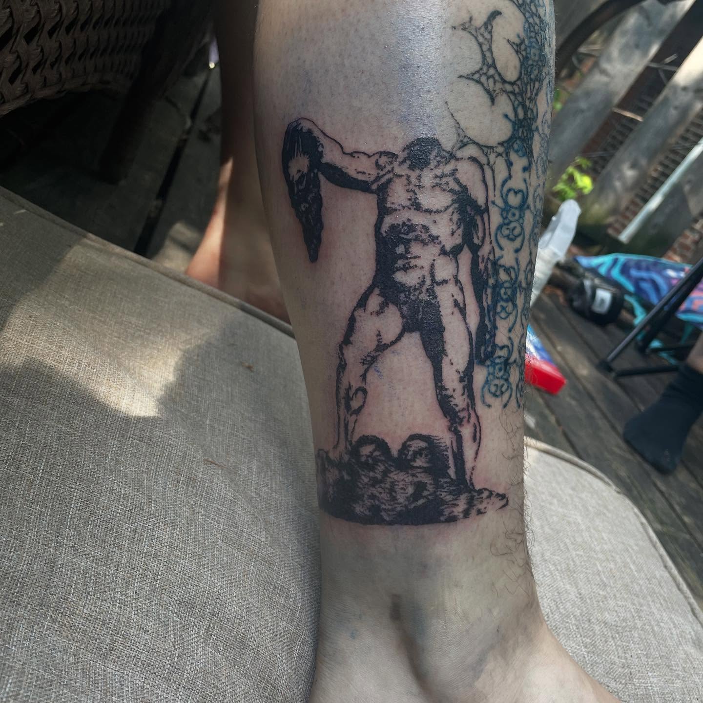 Tattoo by @ghostsartcorner — black_and_grey