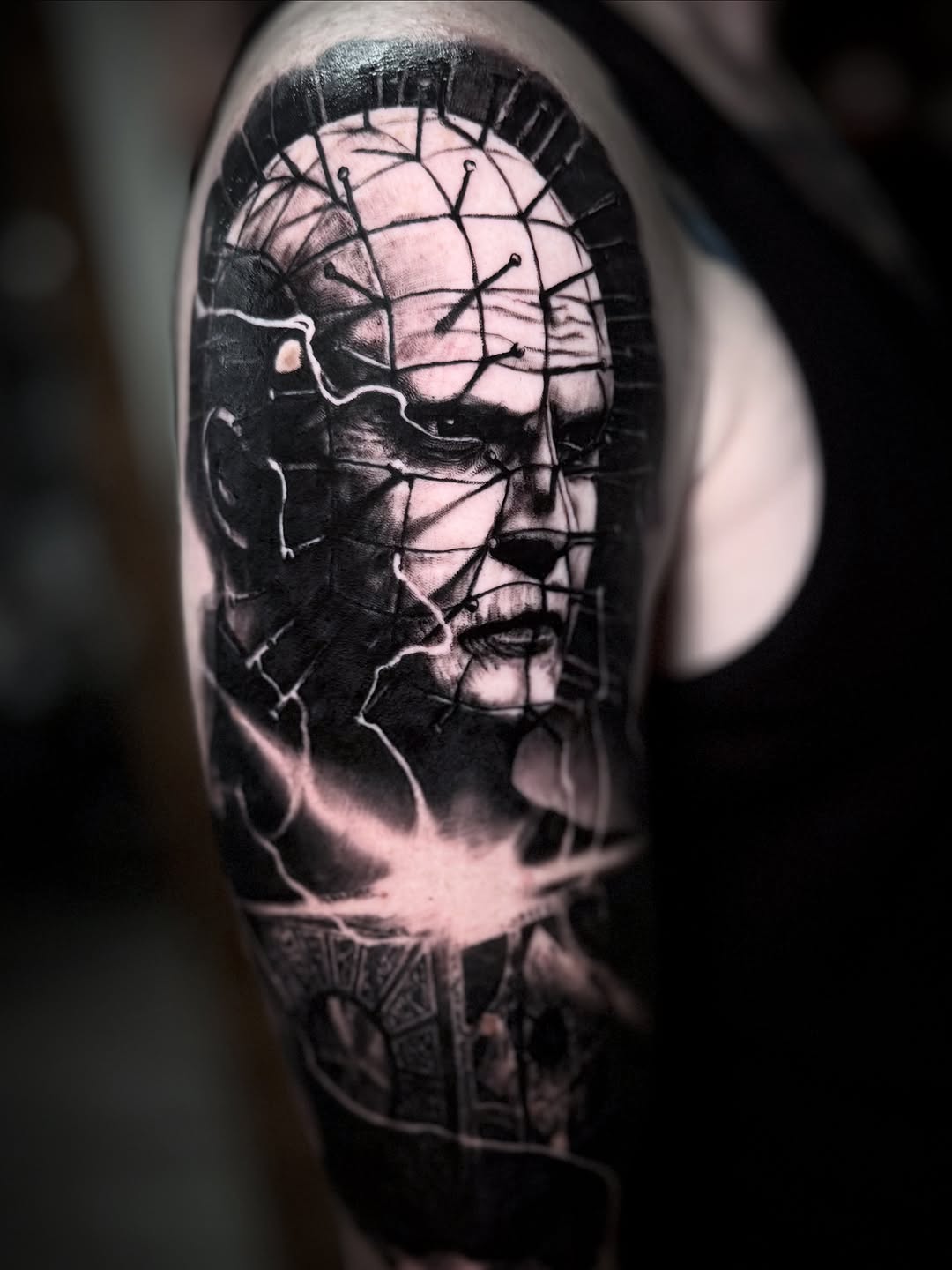 Tattoo by @getchucked13 โ dark_realism, black_and_grey