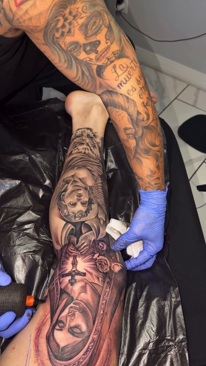 Tattoo by @ag_inks — realism, black_and_grey