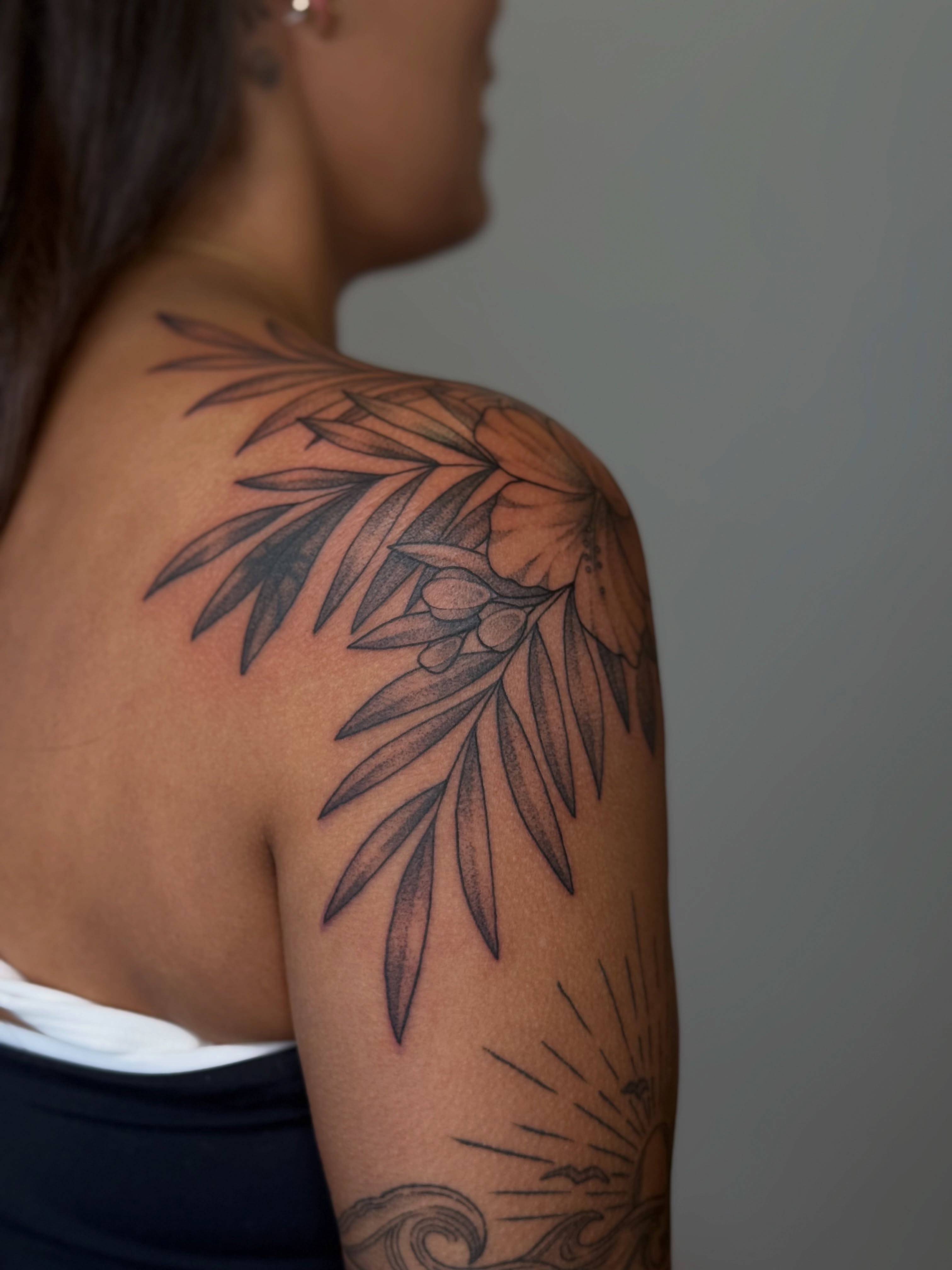 Tattoo by @girlypoptattoos — dotwork, black_and_grey