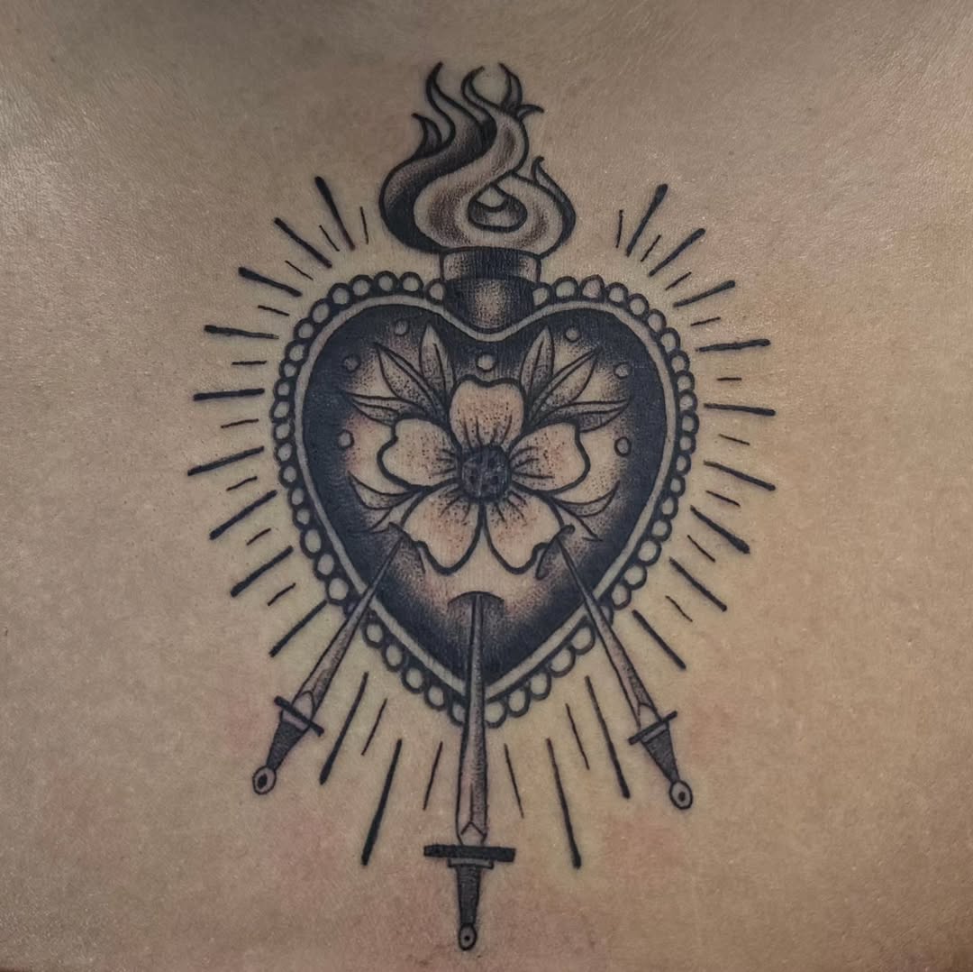 Tattoo by @babyghoul_inked — american_traditional, black_and_grey