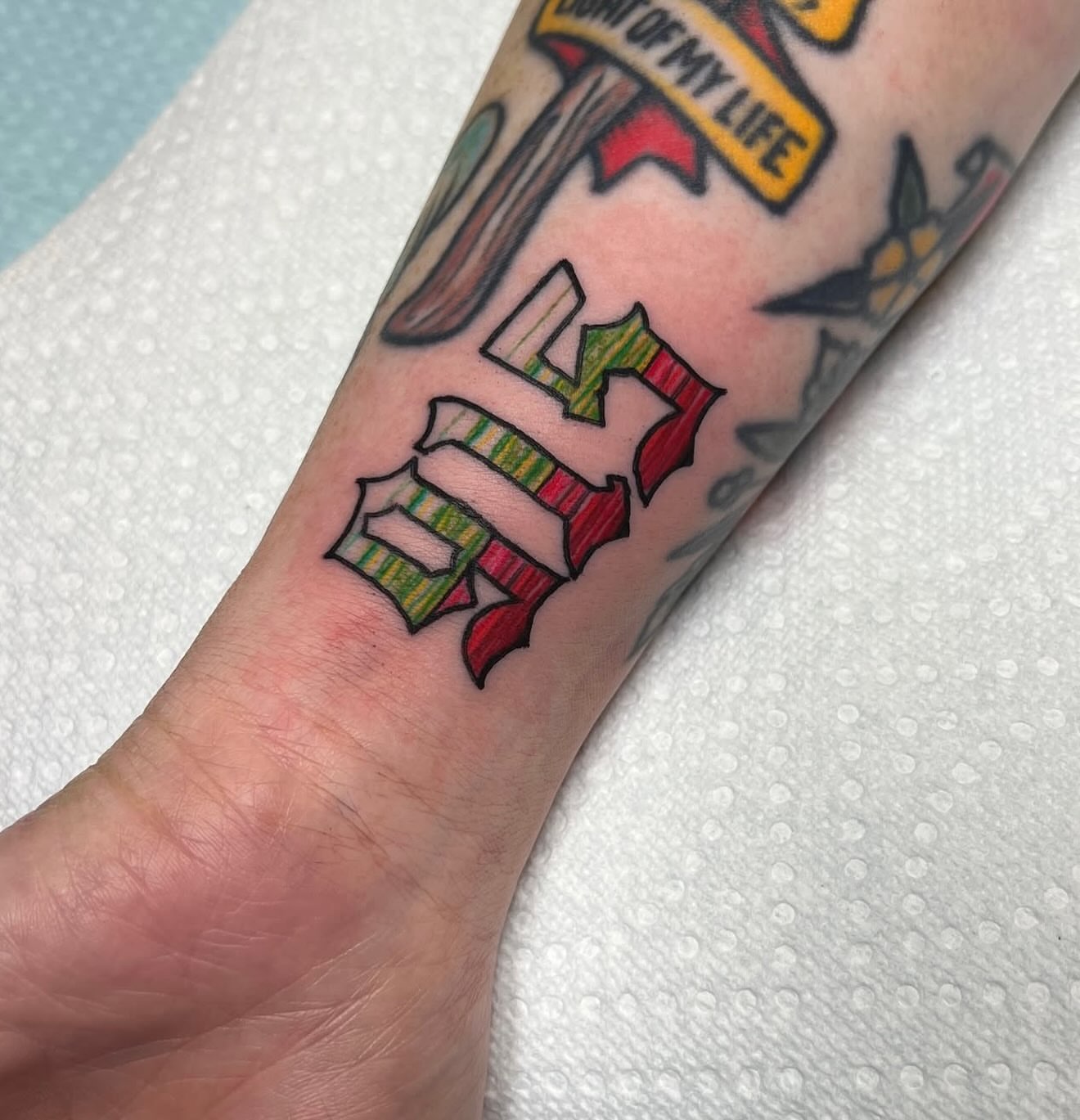 Tattoo by @lucky.u.tattoo โ lettering_script