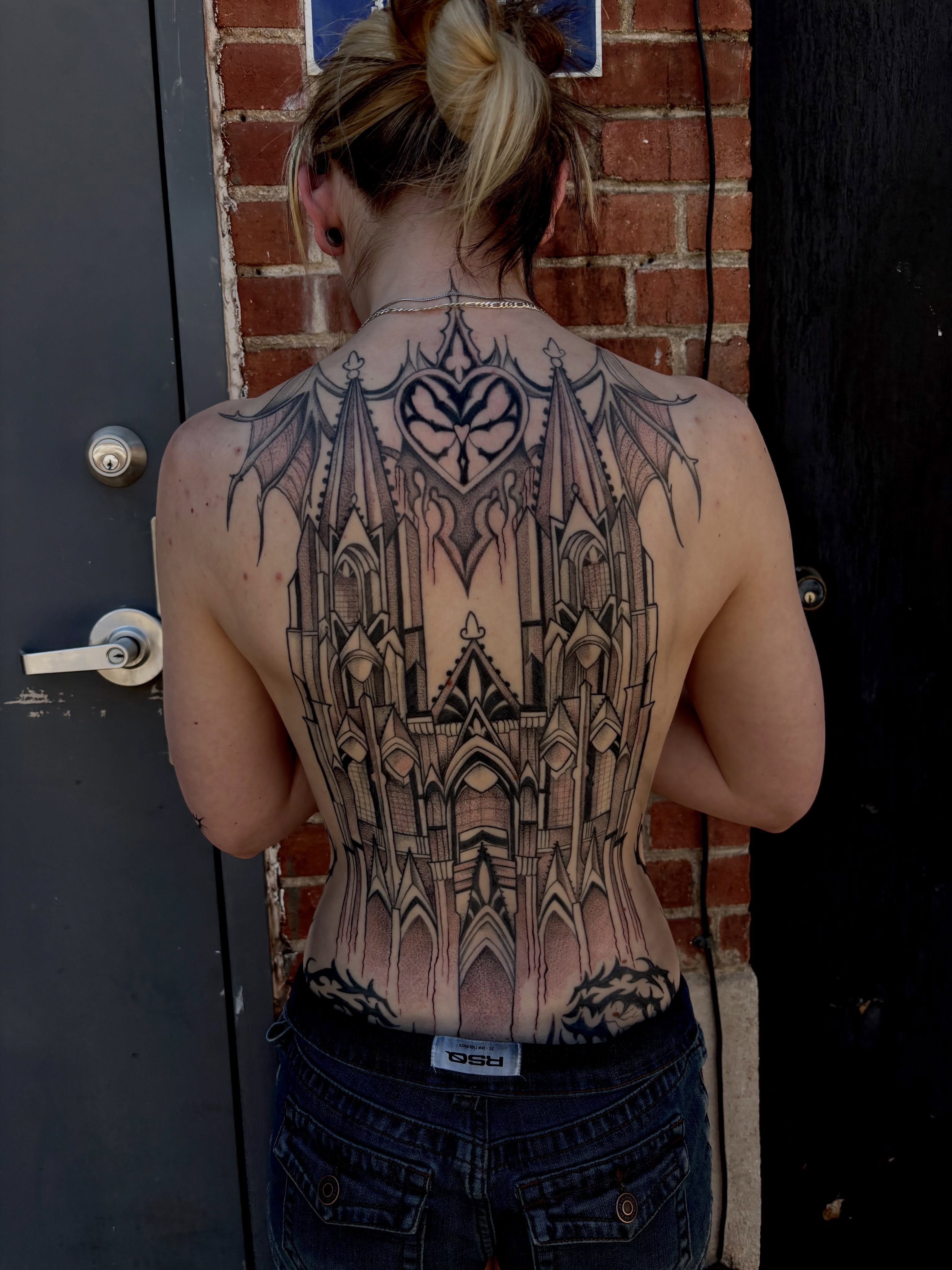 Tattoo by @chloeinknart — black_and_grey, ornamental