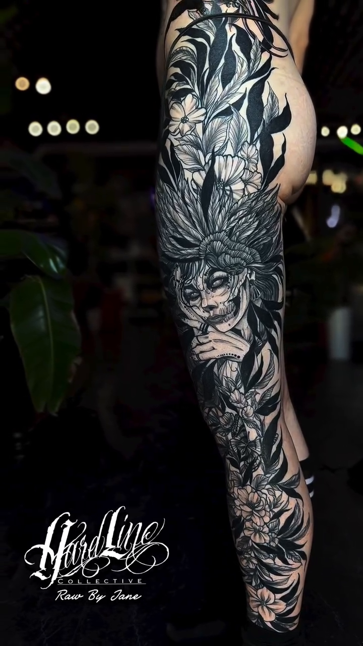 Realism tattoo on the upper arm by Jamie Jane Voryer