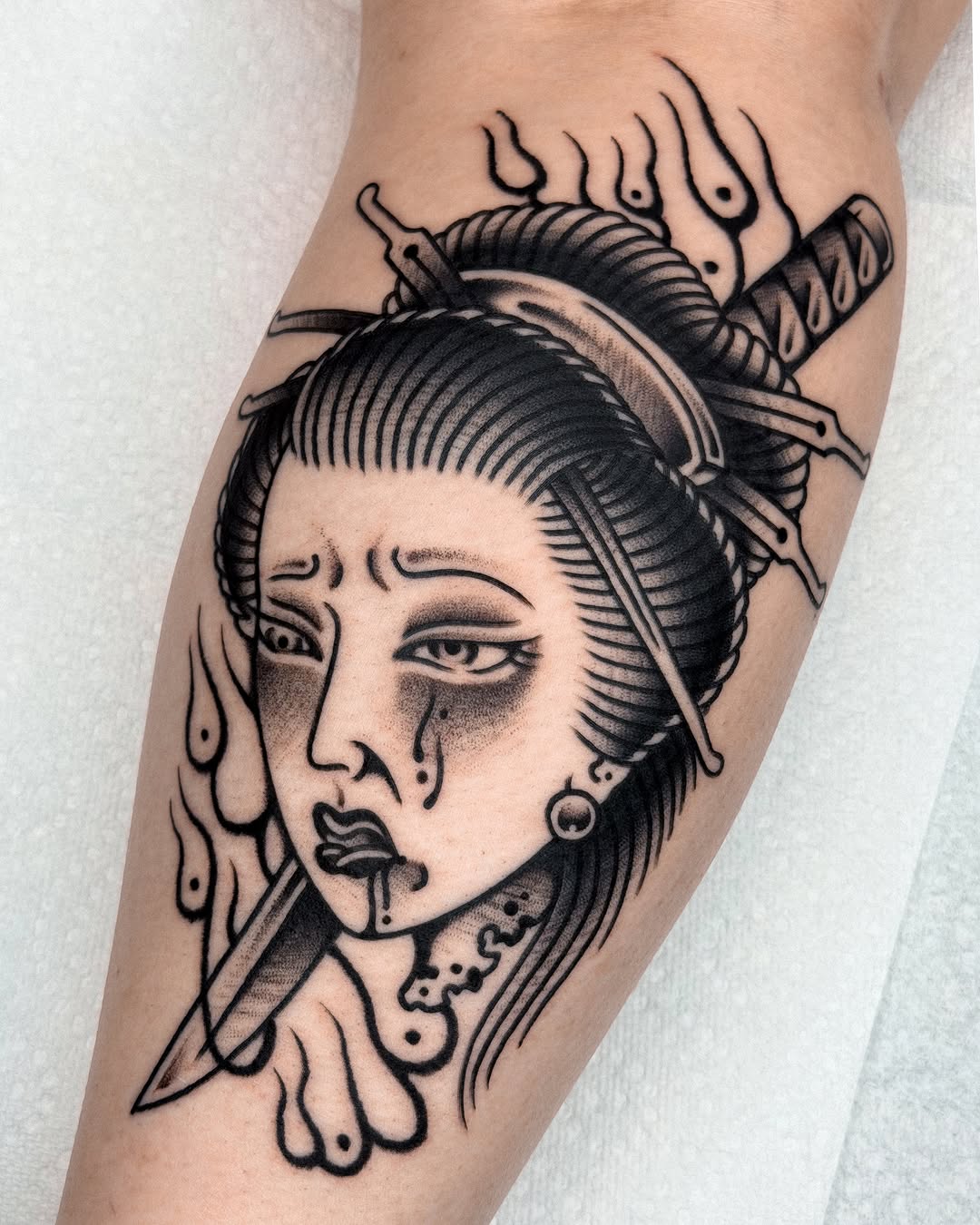 Tattoo by @diickiey — american_traditional, black_and_grey