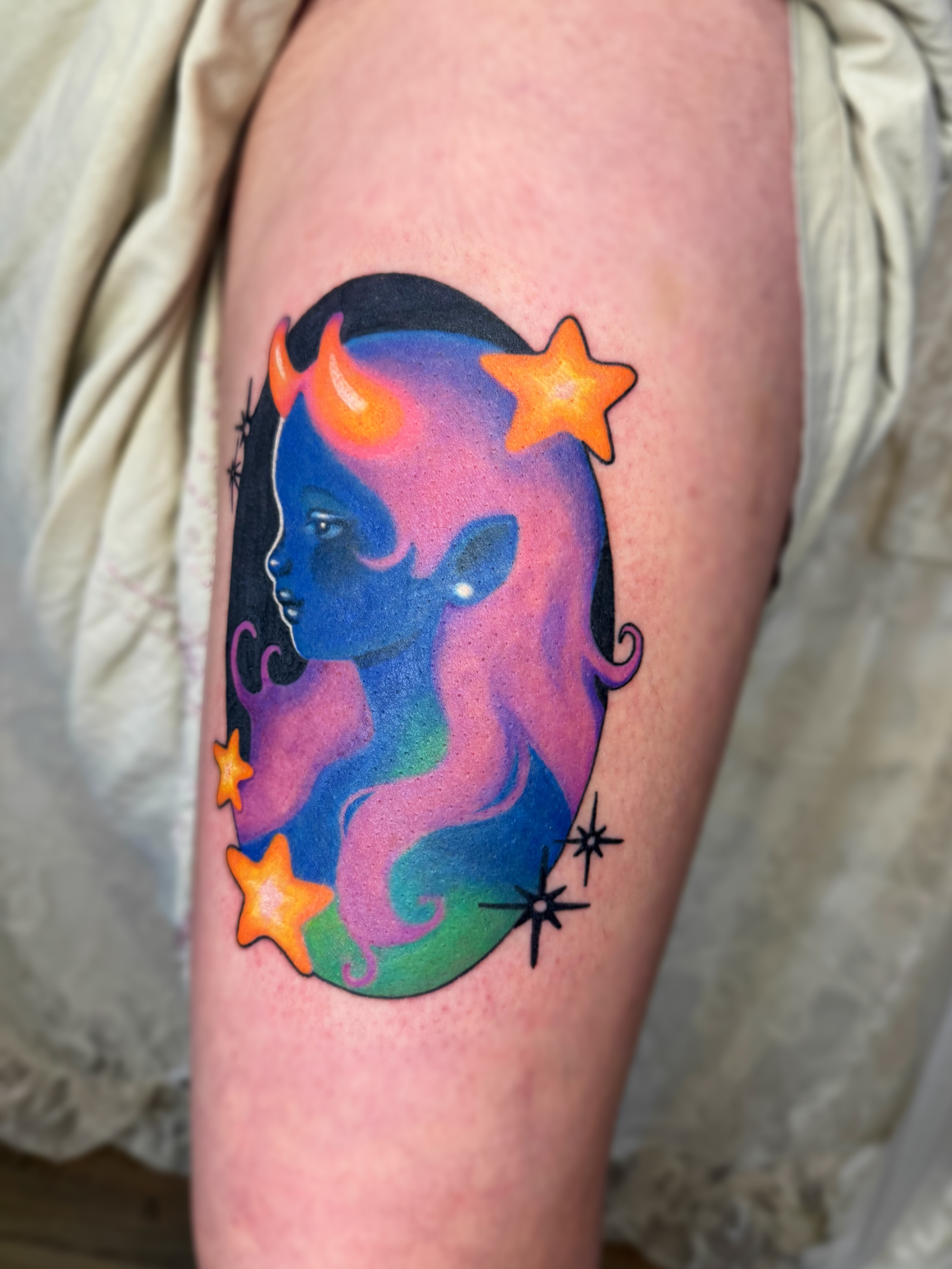 Tattoo by @sombra.miel — new_school, surrealism