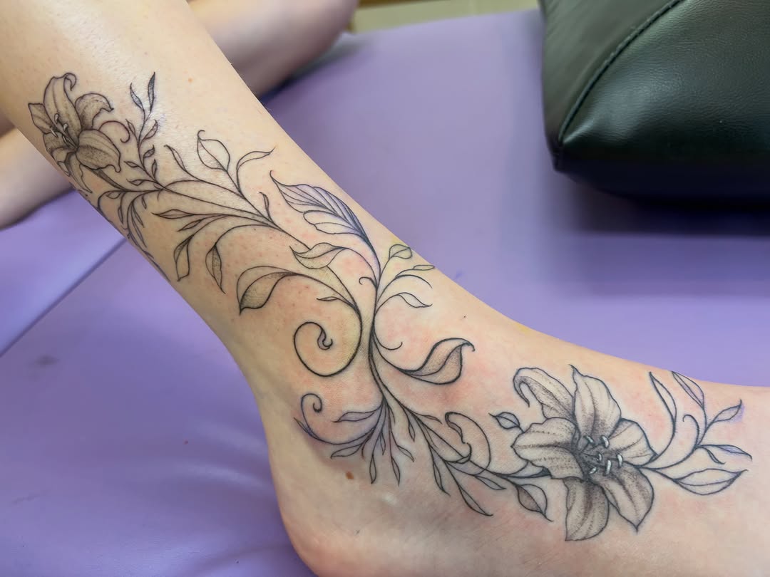 Tattoo by @inkvanna — fine_line, black_and_grey