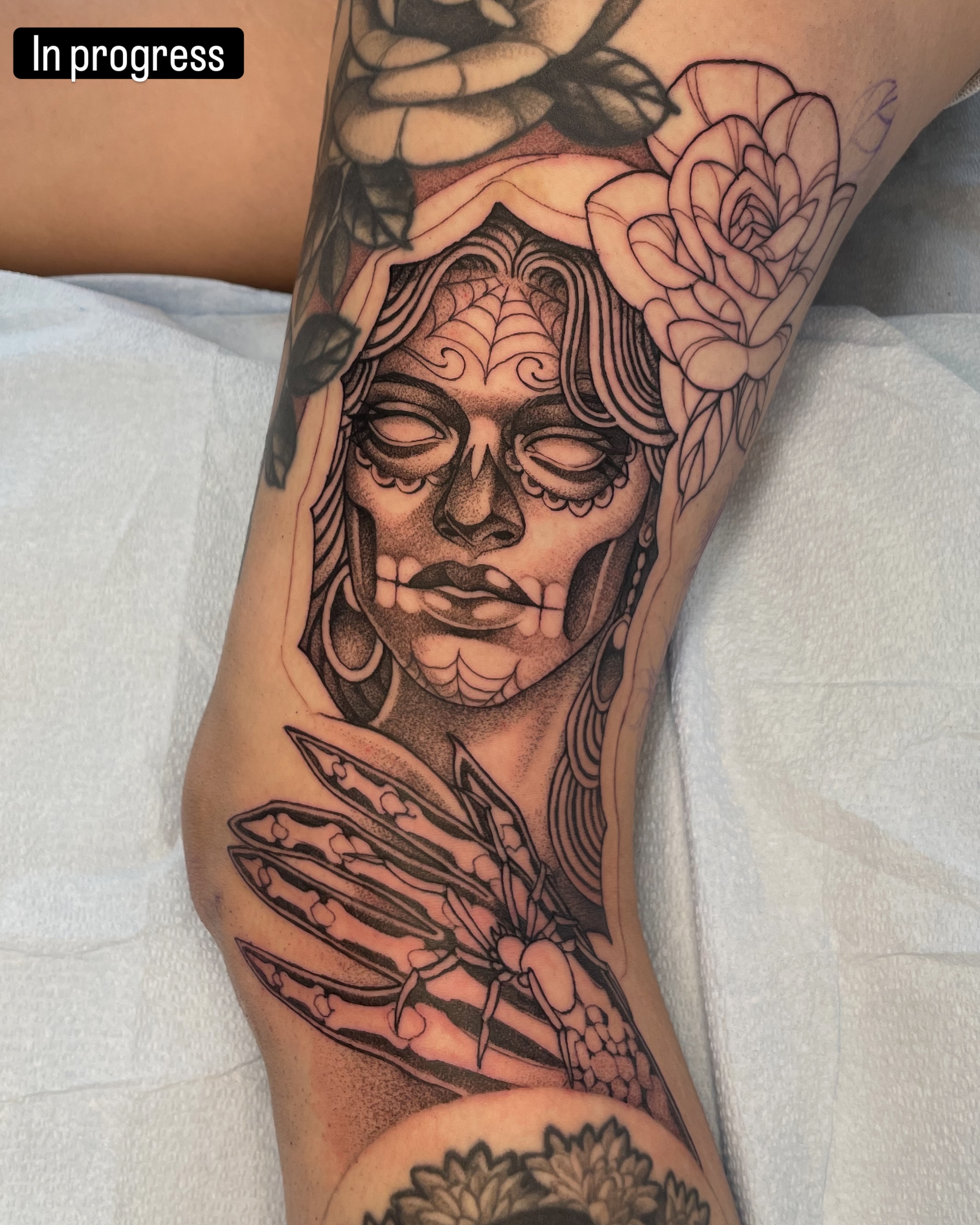 Tattoo by @collie_tattoos — black_and_grey, realism