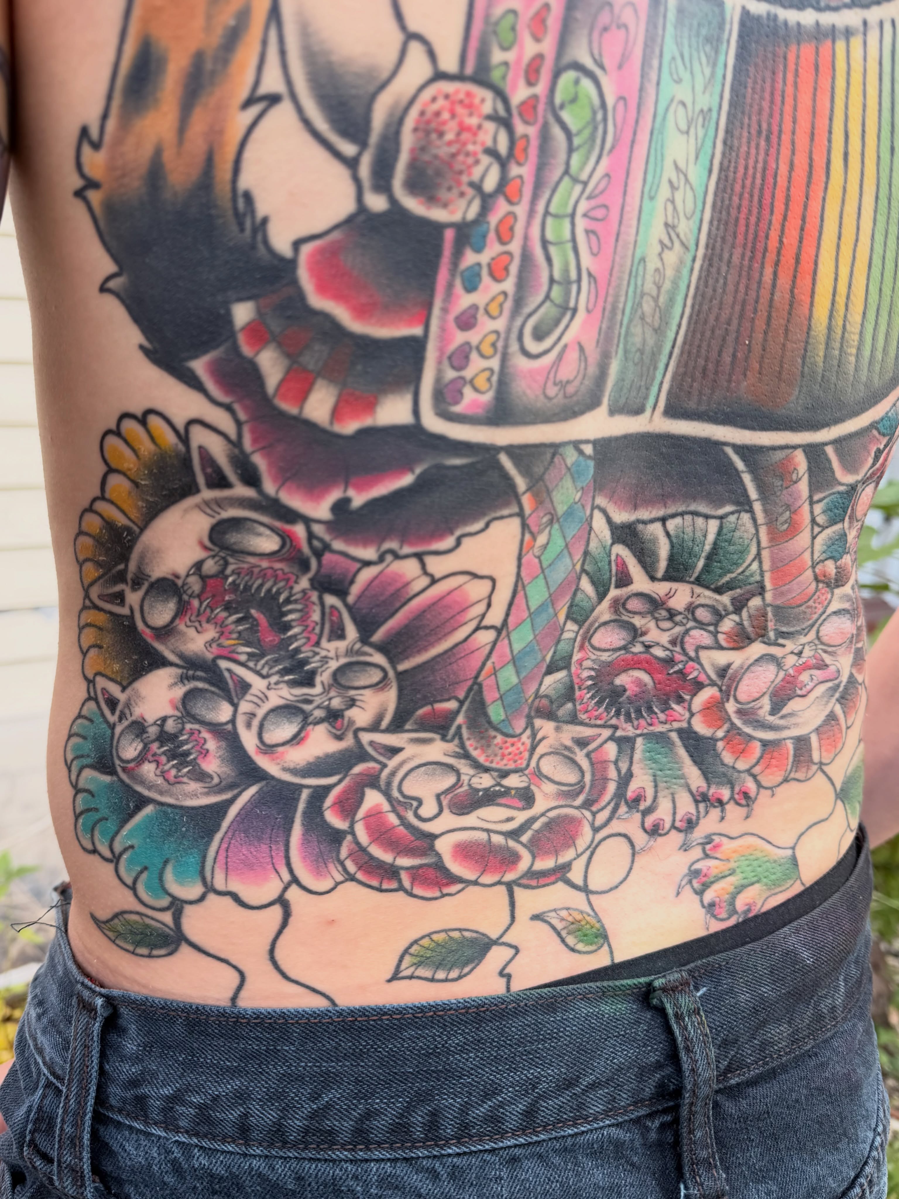 Tattoo by @gutterteeth — american_traditional, dotwork
