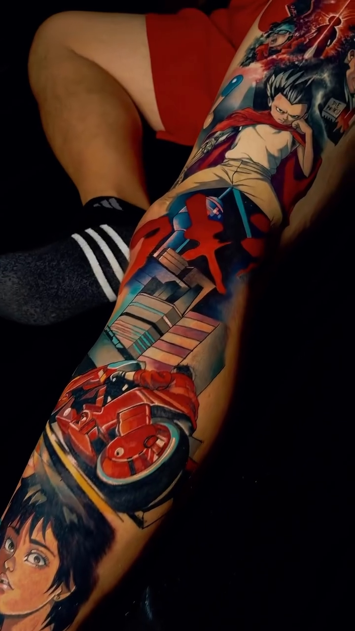 Tattoo by @poch_arts — anime, trash_polka