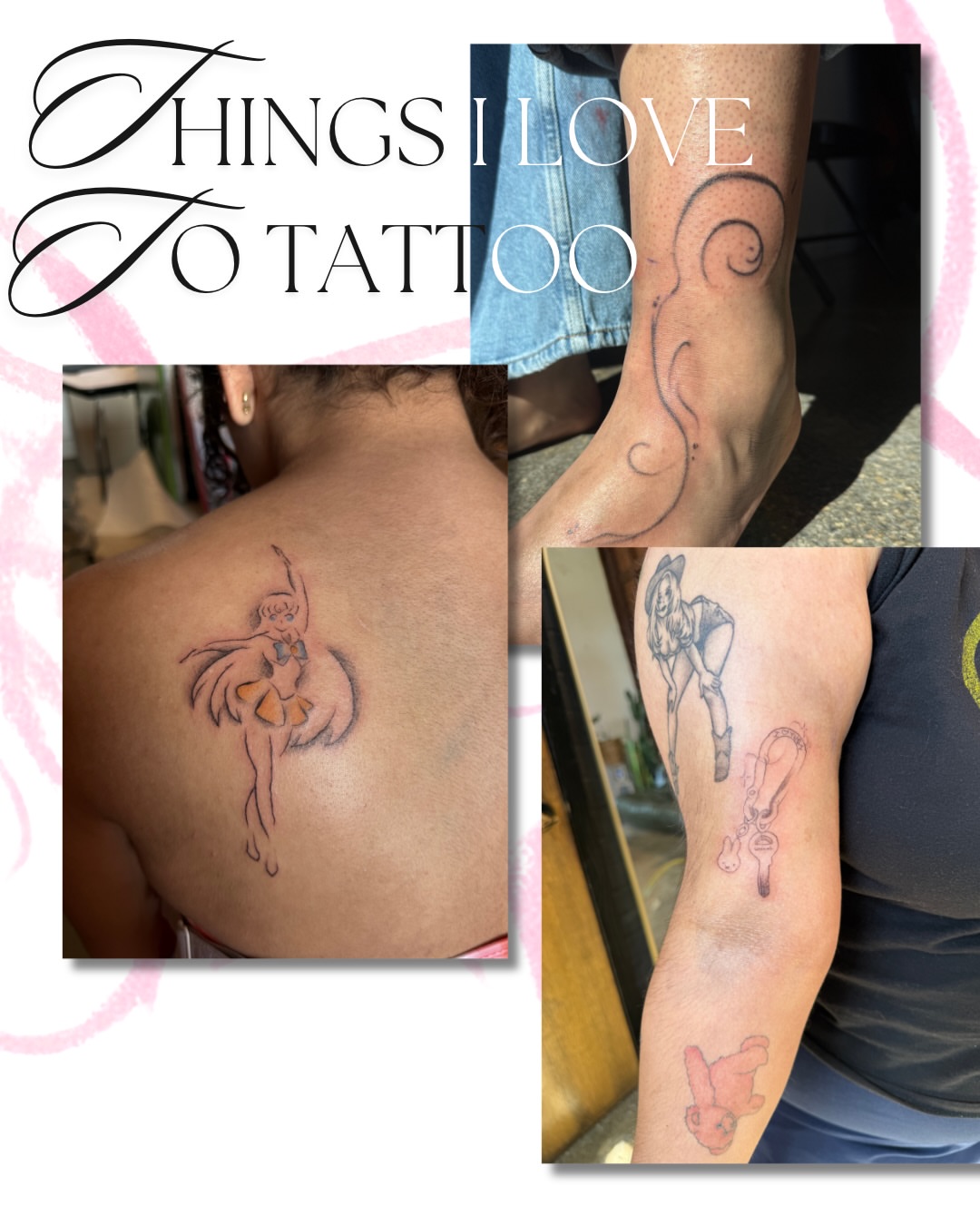 Ballerina American traditional tattoo on the back by nova ♡ˎˊ˗ tattoo apprentice
