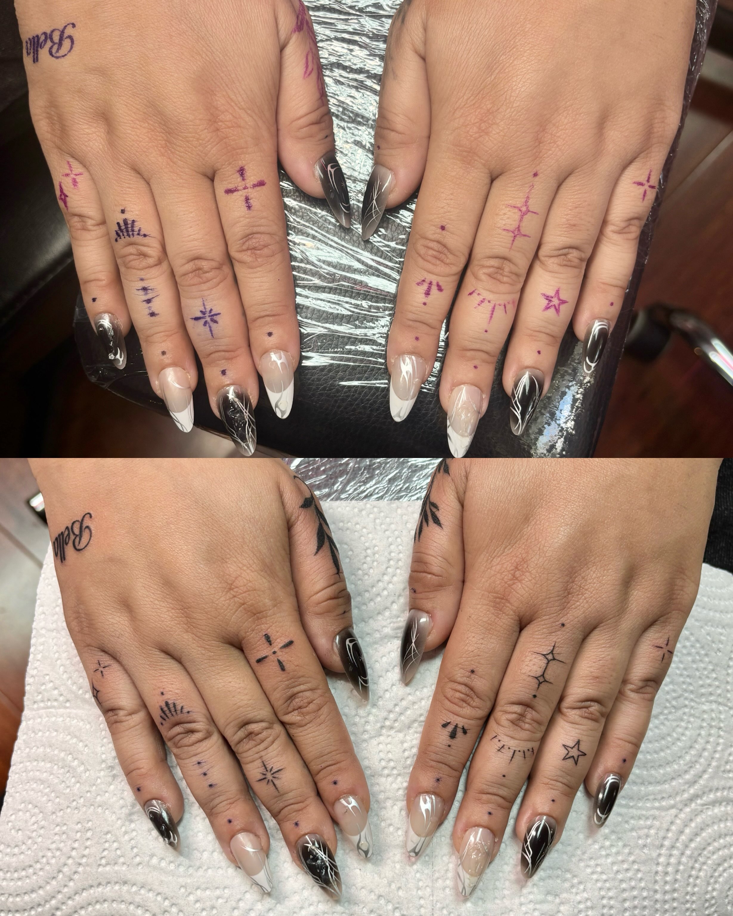 Tattoo by @moonlitequeentattooist — dotwork