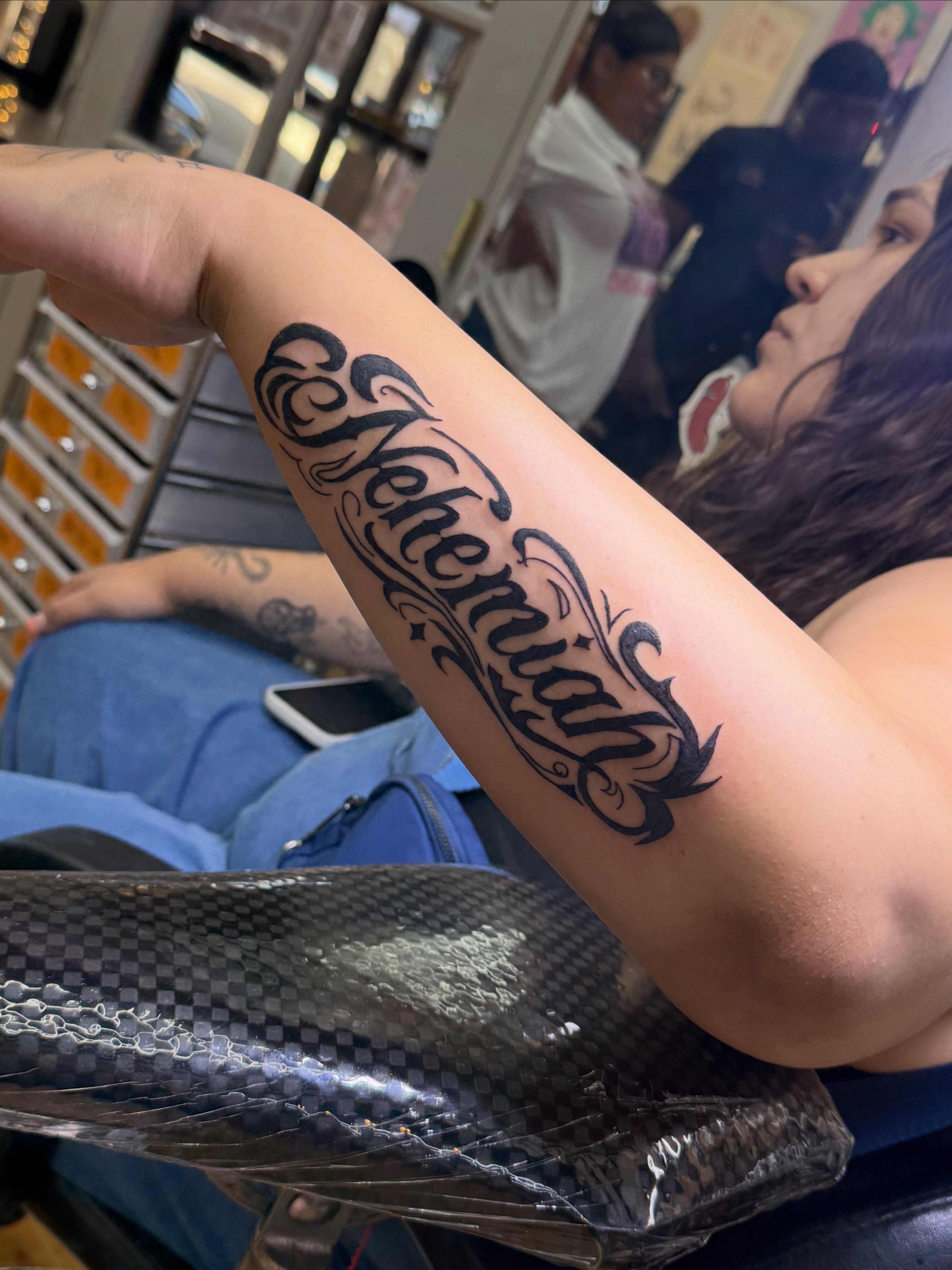 Tattoo by @inked_by_parisapple — lettering_script