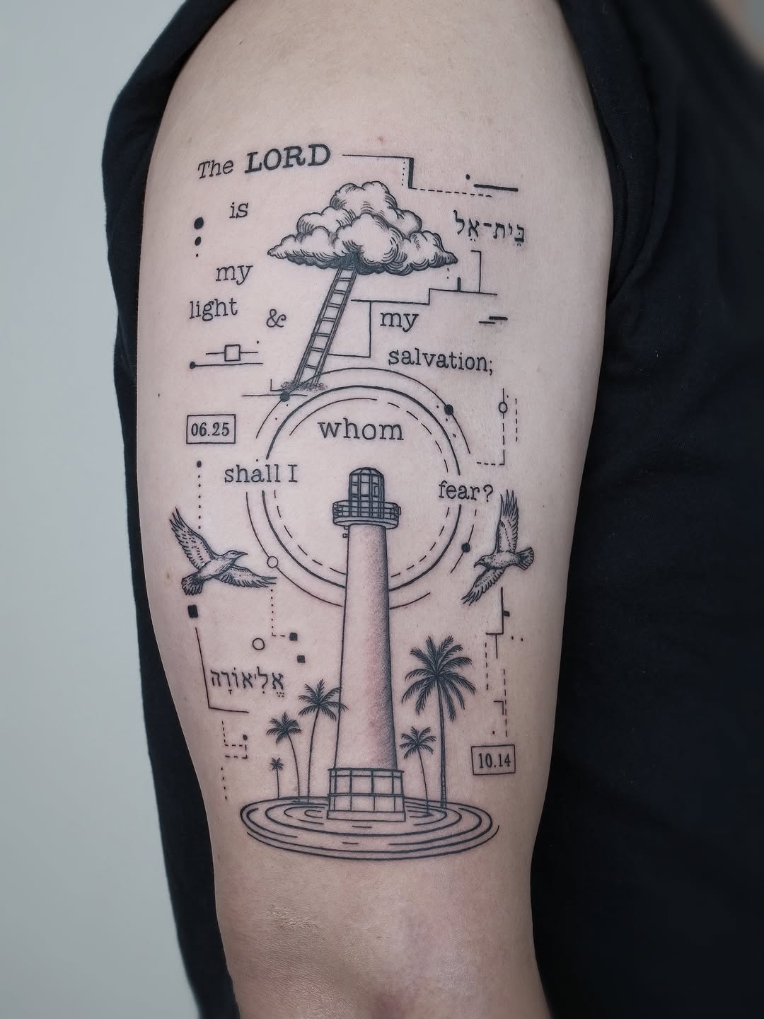 Tattoo by @jadyntattooer — lettering_script, black_and_grey