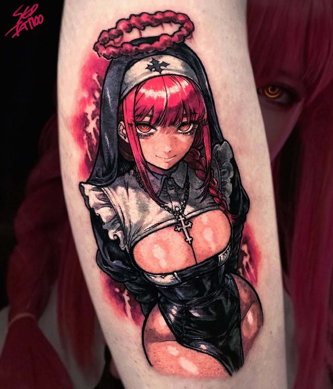 Tattoo by @sedtattoo — anime, realism
