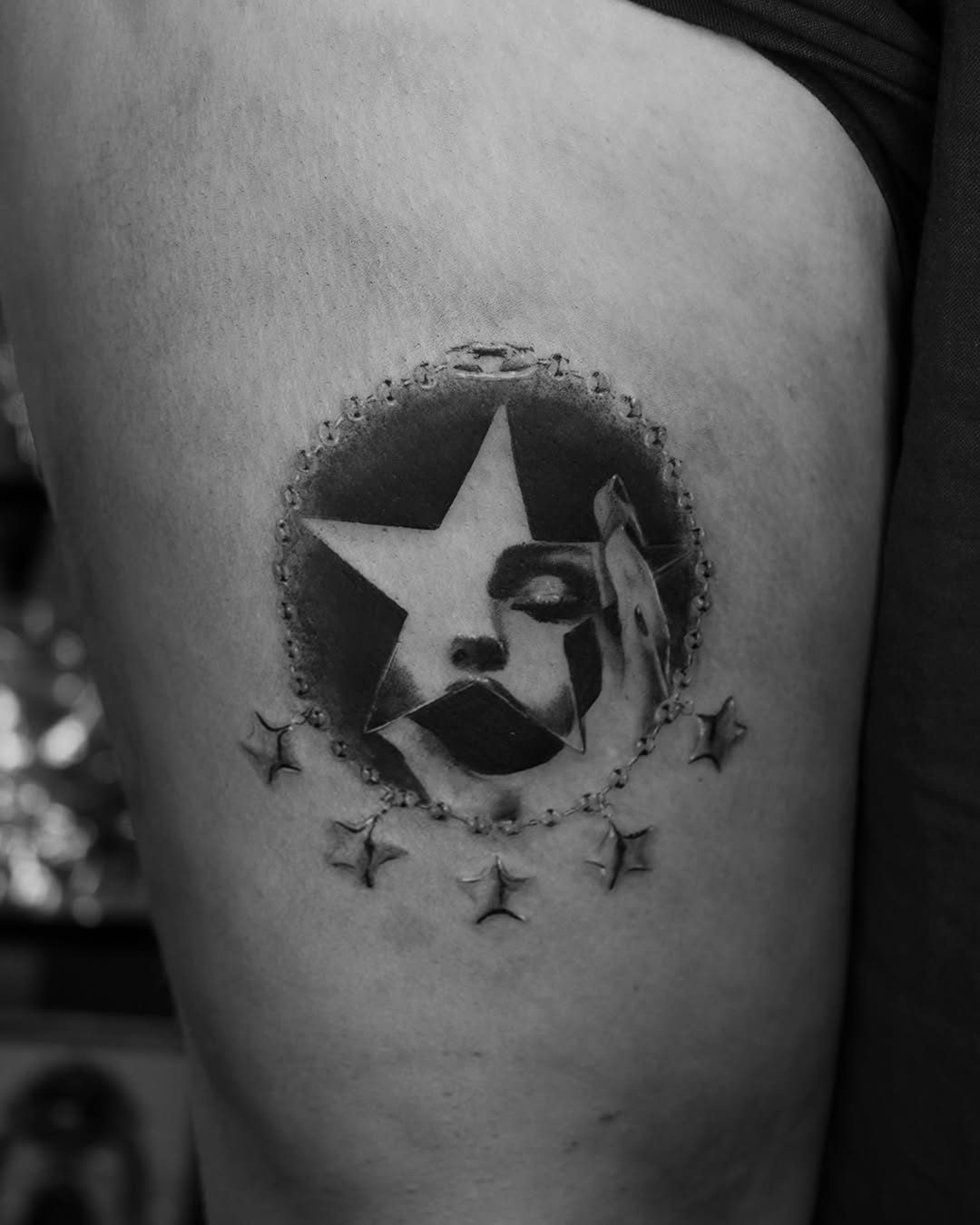 Tattoo by @cash_only_tattoos — black_and_grey, realism