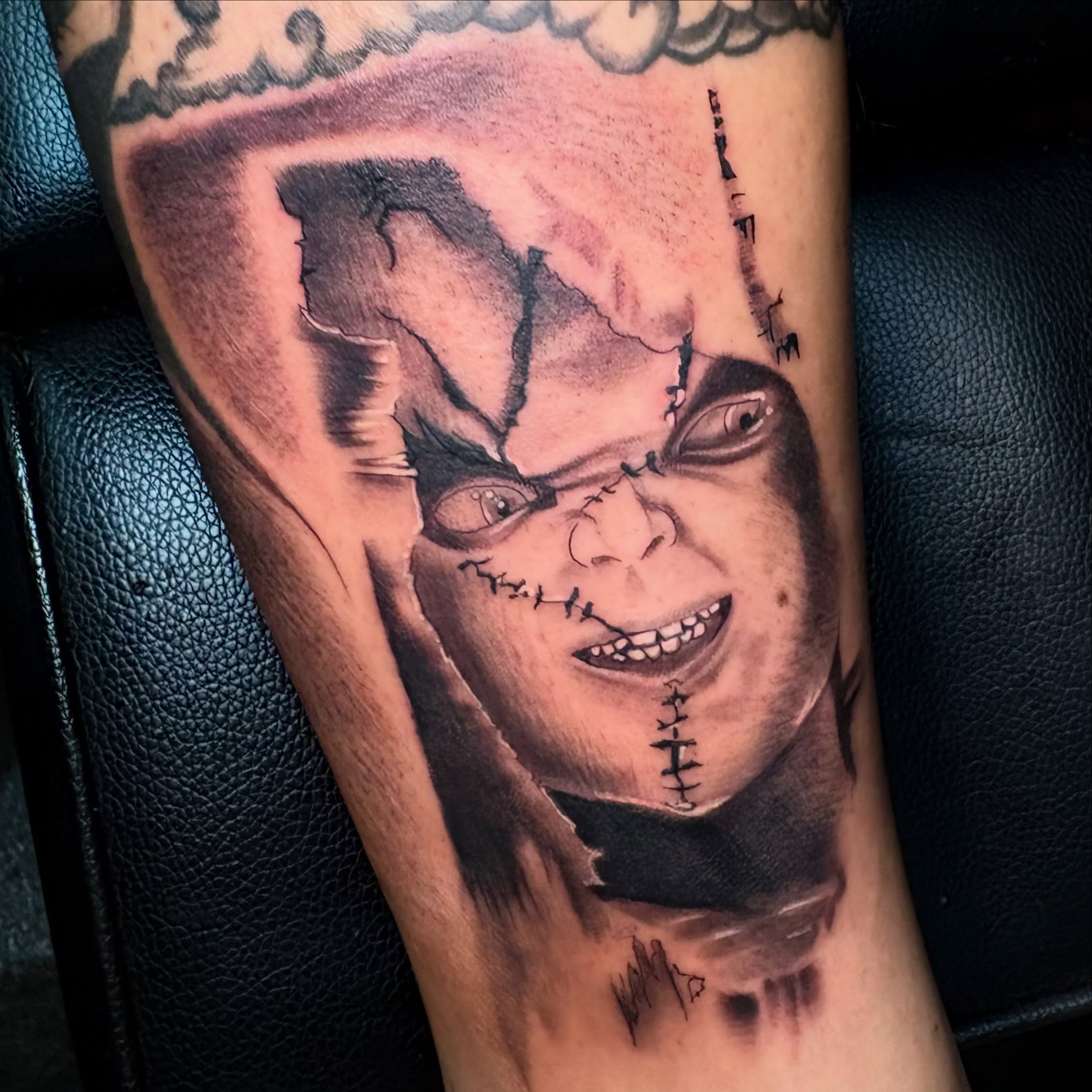 Tattoo by @sadist.guilt — black_and_grey, realism
