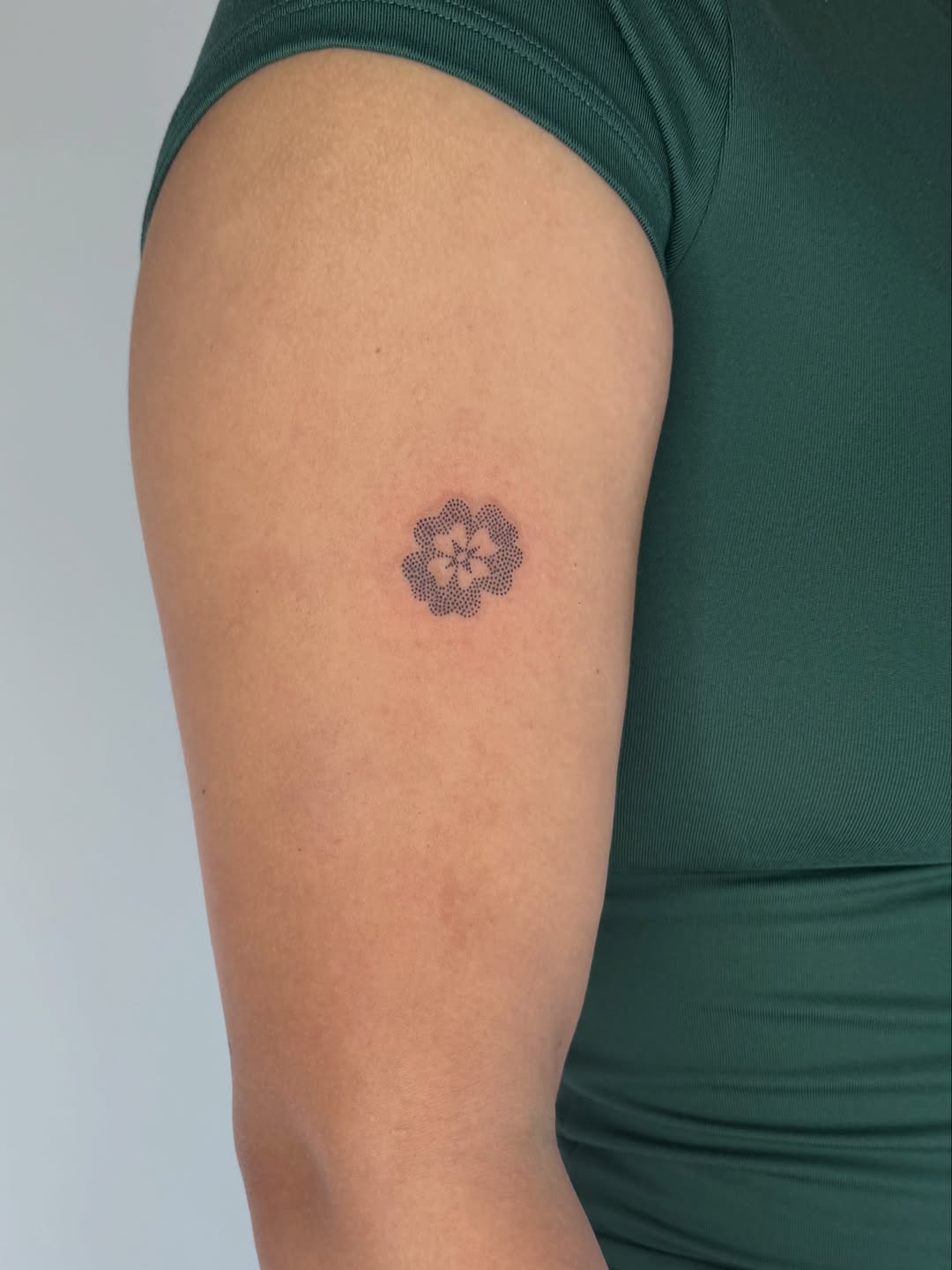 Tattoo by @leahramosink — dotwork, minimalist