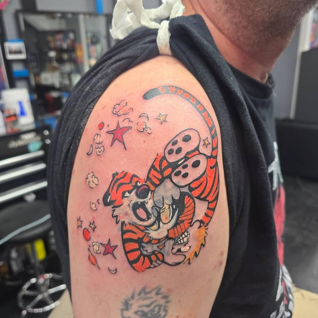 Tattoo by @madxtattoos — new_school, anime