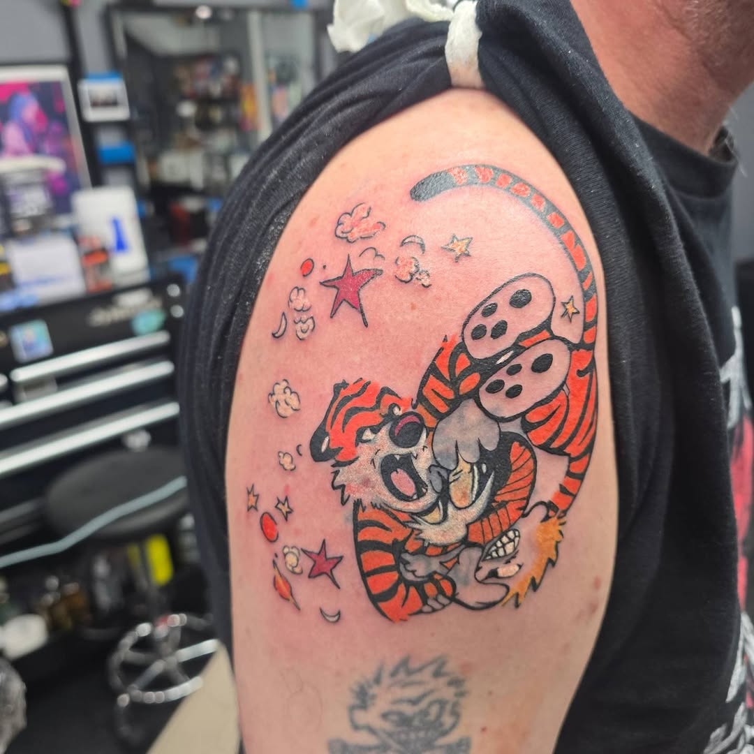 Tattoo by @madxtattoos — new_school, anime