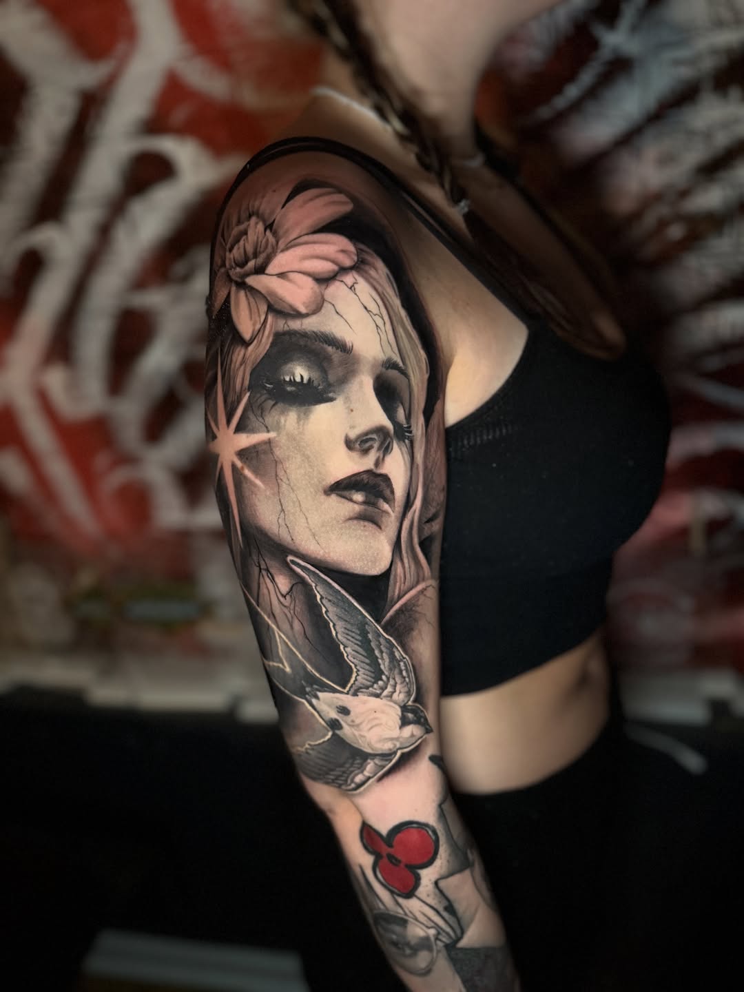 Tattoo by @artoftucker — black_and_grey, realism