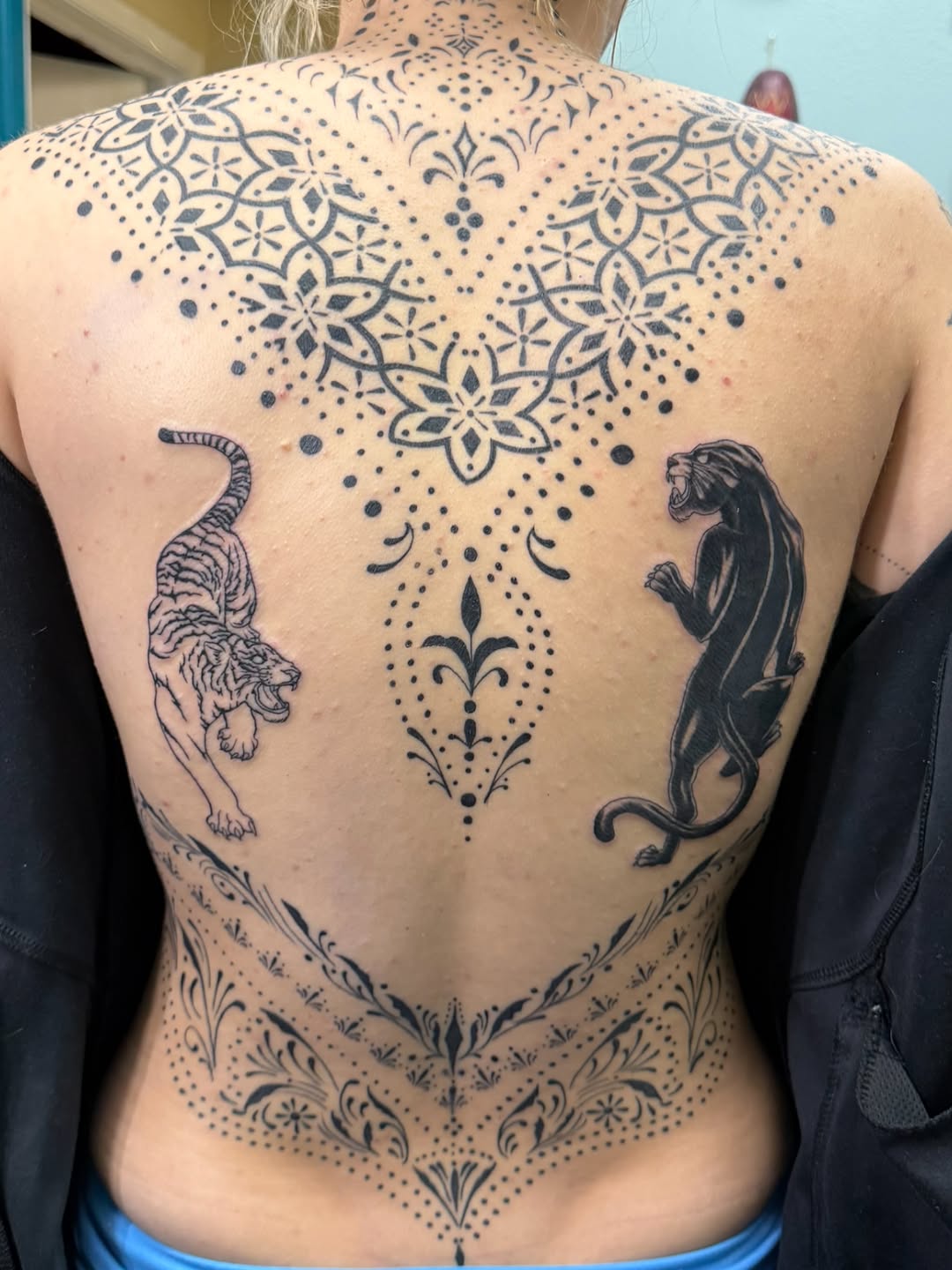 Tattoo by @michellebalhantattoos โ blackwork, ornamental