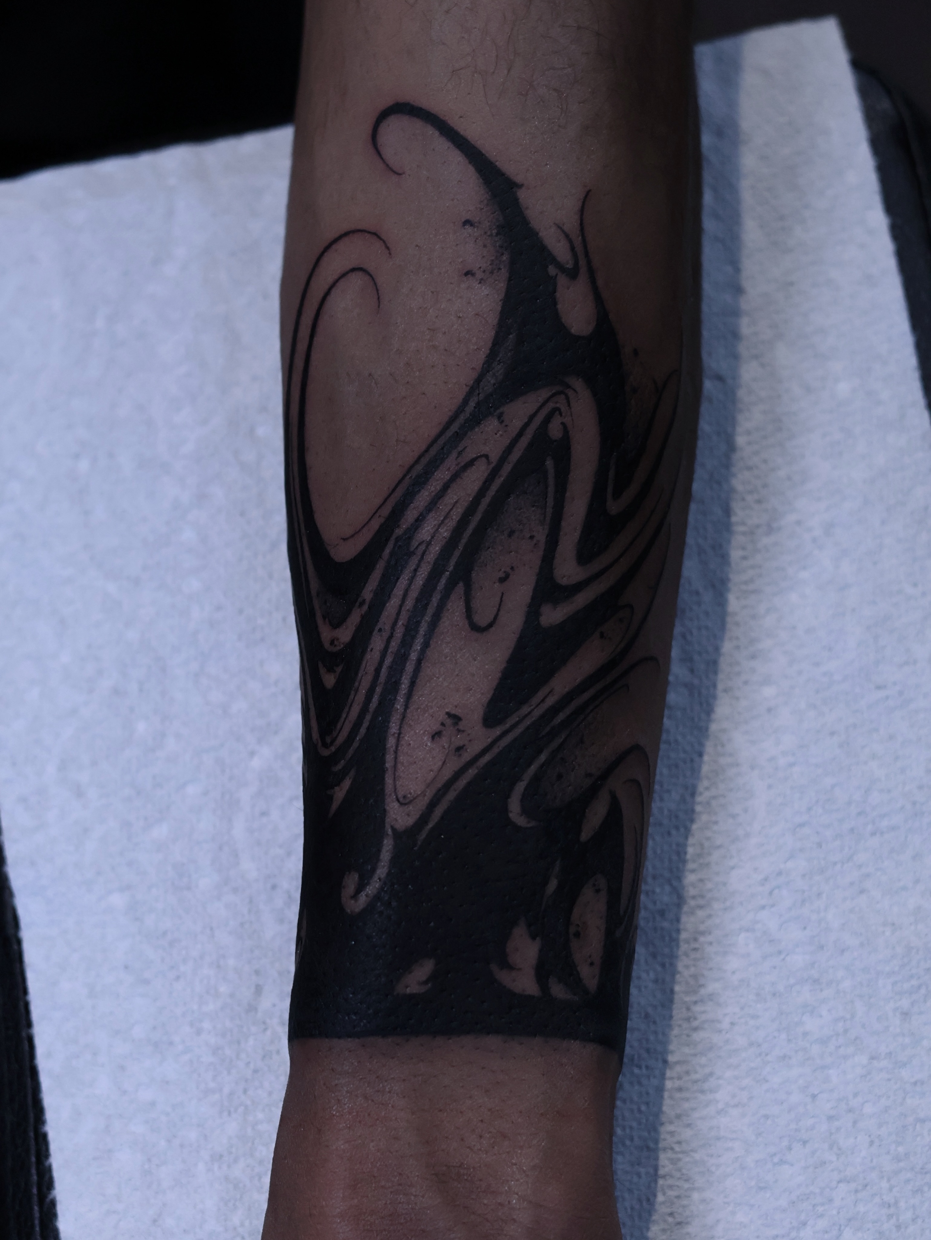 Tattoo by @moosongblack — black_and_grey